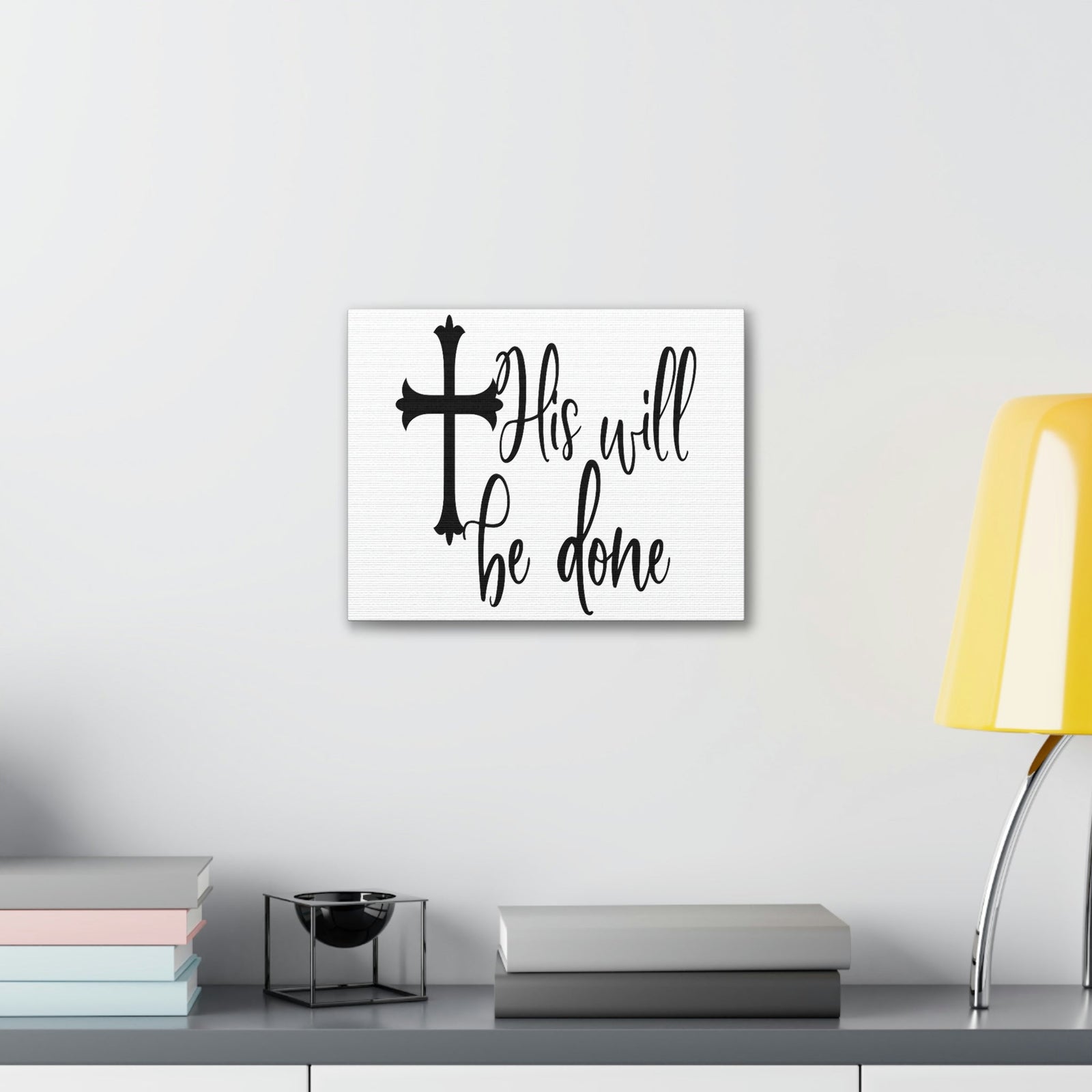 Scripture Walls His Will Be Done Matthew 6:10 Christian Wall Art Print Ready to Hang Unframed-Express Your Love Gifts