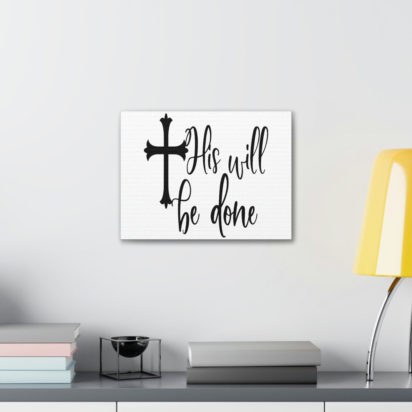 Scripture Walls His Will Be Done Matthew 6:10 Christian Wall Art Print Ready to Hang Unframed-Express Your Love Gifts