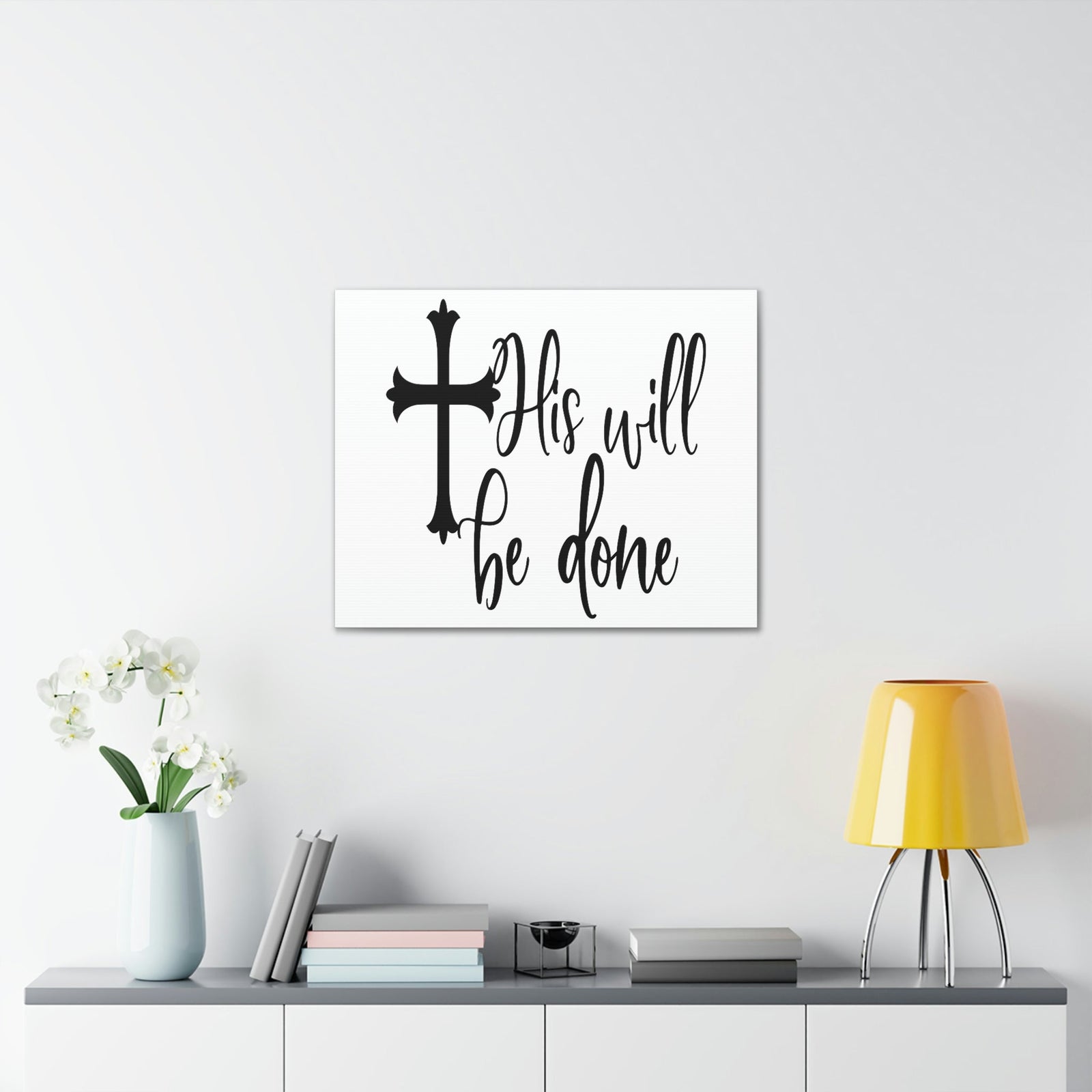 Scripture Walls His Will Be Done Matthew 6:10 Christian Wall Art Print Ready to Hang Unframed-Express Your Love Gifts