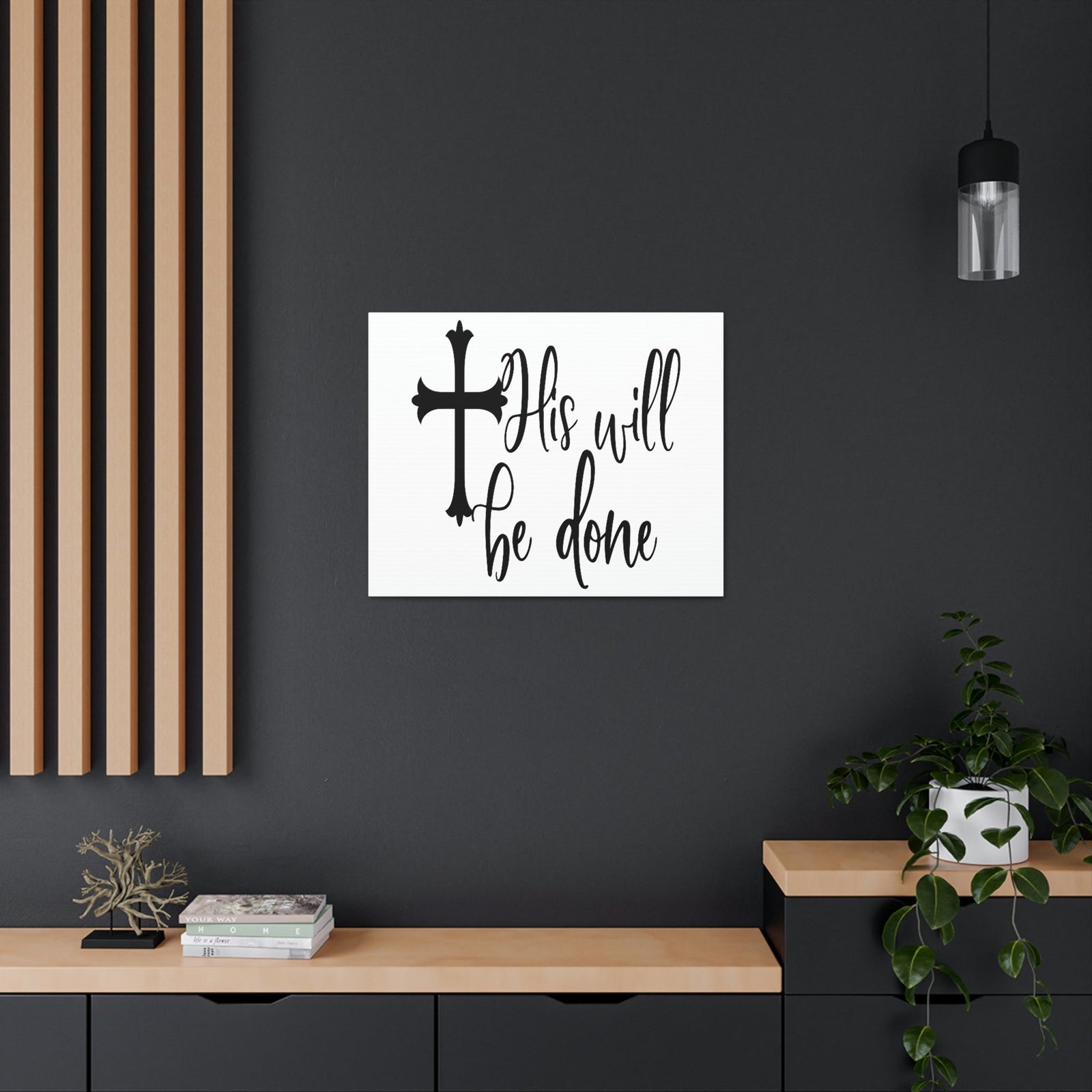 Scripture Walls His Will Be Done Matthew 6:10 Christian Wall Art Print Ready to Hang Unframed-Express Your Love Gifts