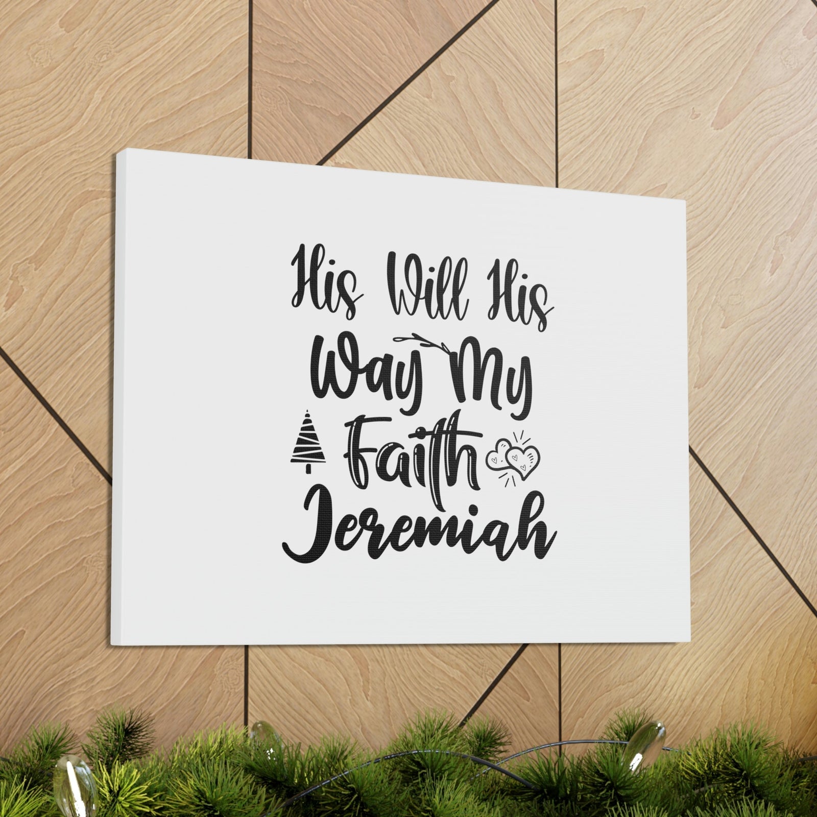 Scripture Walls His Will His Way My Faith Mark 10:52 Christian Wall Art Bible Verse Print Ready to Hang Unframed-Express Your Love Gifts