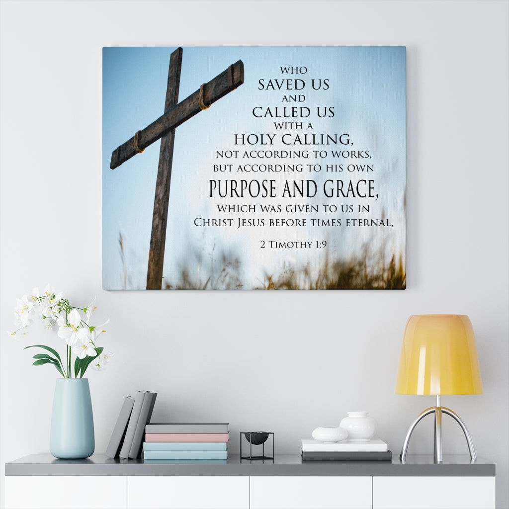Scripture Walls Holy Calling 2 Timothy 1:9 Wall Art Christian Home Decor Unframed-Express Your Love Gifts