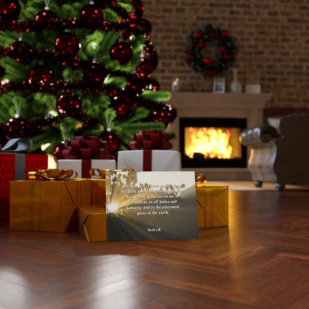 Scripture Walls Holy Ghost Acts 1:8 Bible Verse Canvas Christian Wall Art Ready to Hang Unframed-Express Your Love Gifts