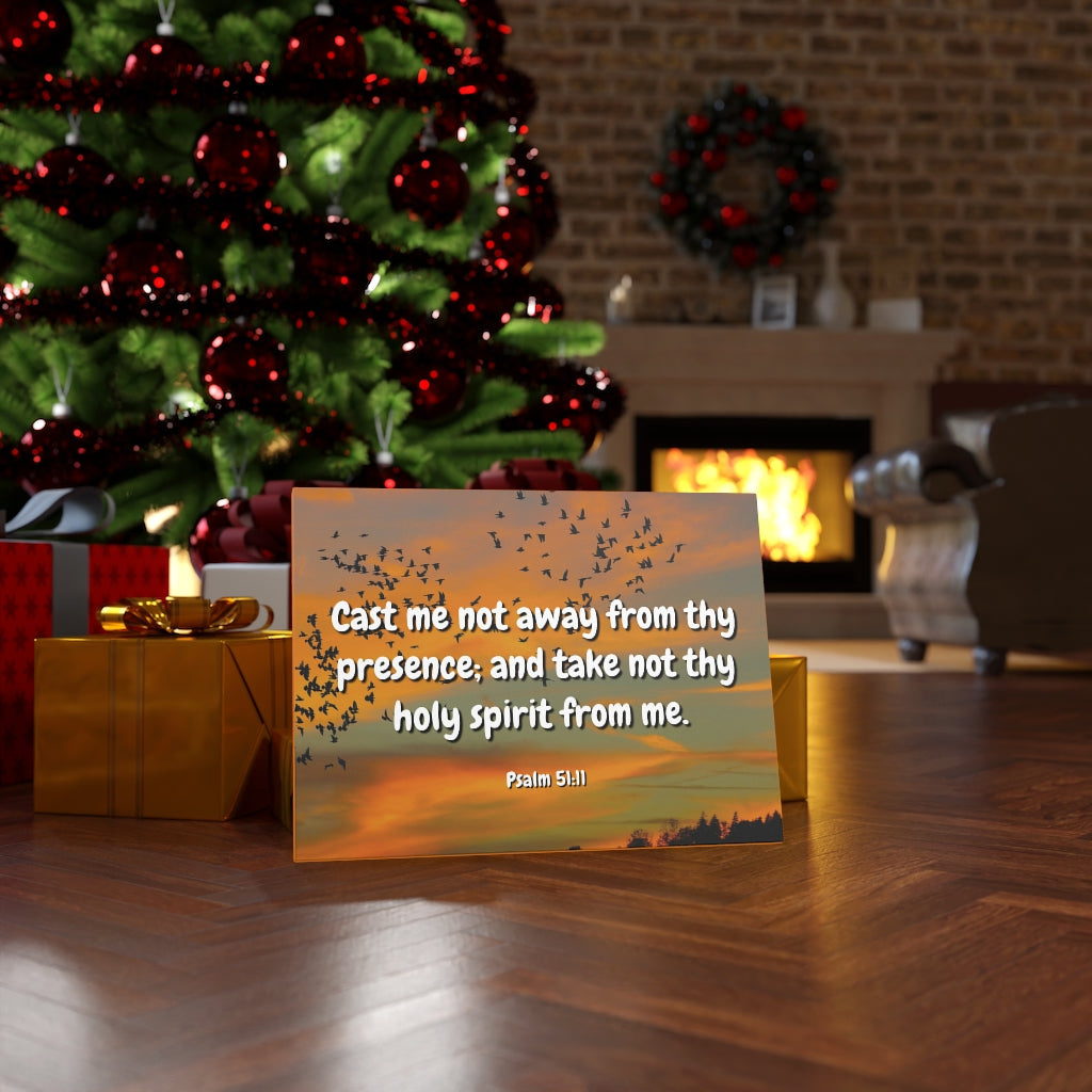 Scripture Walls Holy Spirit Psalms 51:11 Bible Verse Canvas Christian Wall Art Ready to Hang Unframed-Express Your Love Gifts