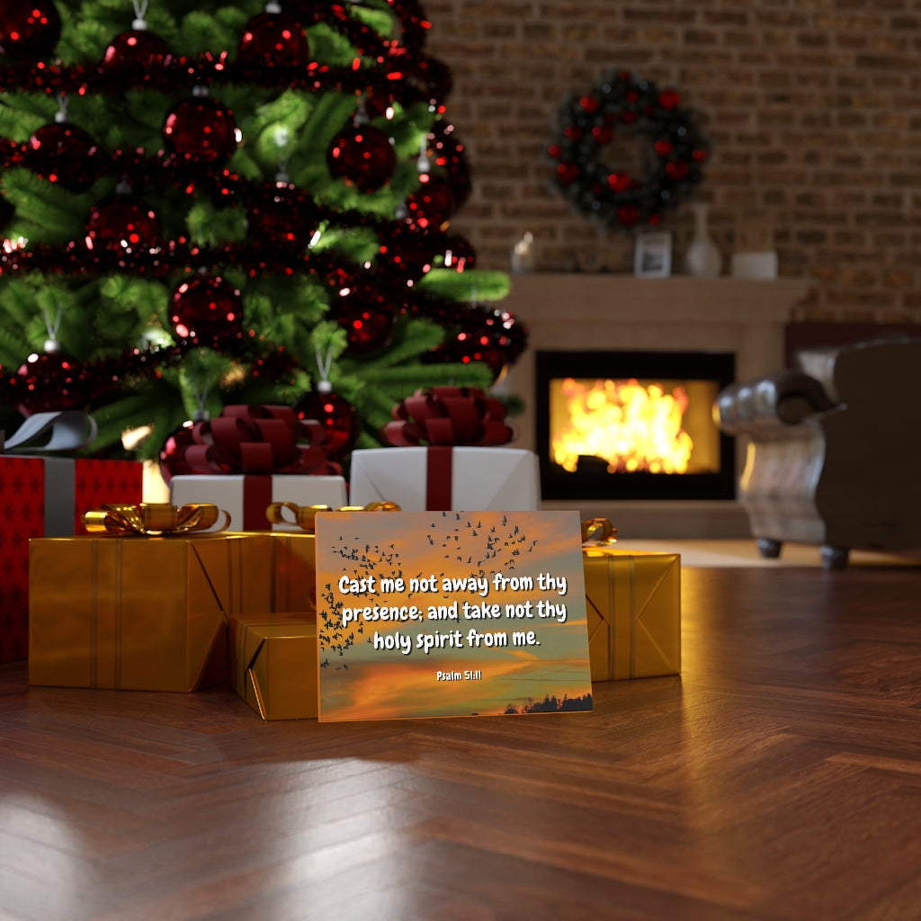 Scripture Walls Holy Spirit Psalms 51:11 Bible Verse Canvas Christian Wall Art Ready to Hang Unframed-Express Your Love Gifts