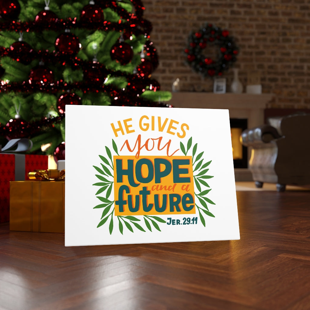 Scripture Walls Hope And A Future Jer 29:11 Bible Verse Canvas Christian Wall Art Ready to Hang Unframed-Express Your Love Gifts
