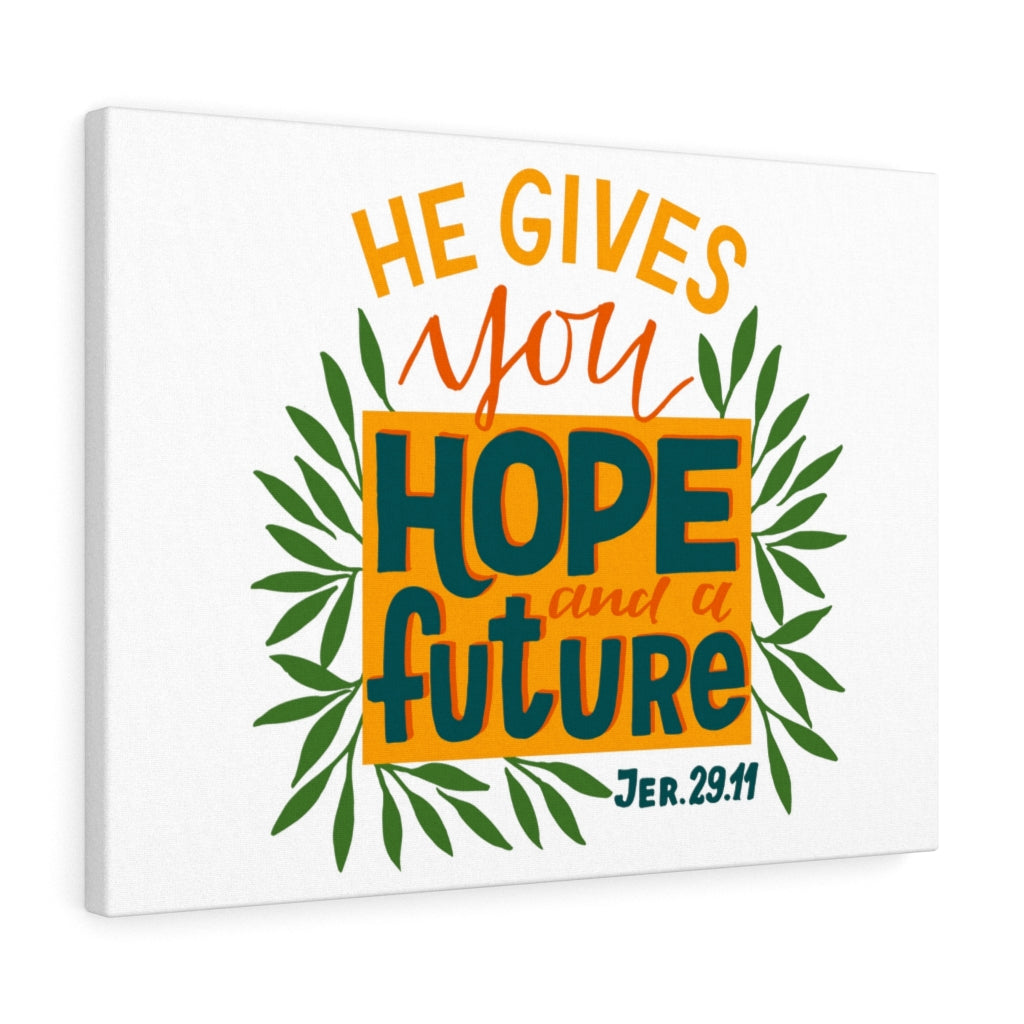Scripture Walls Hope And A Future Jer 29:11 Bible Verse Canvas Christian Wall Art Ready to Hang Unframed-Express Your Love Gifts