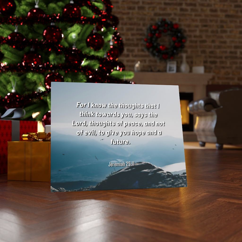 Scripture Walls Hope And A Future Jeremiah 29:11 Bible Verse Canvas Christian Wall Art Ready to Hang Unframed-Express Your Love Gifts