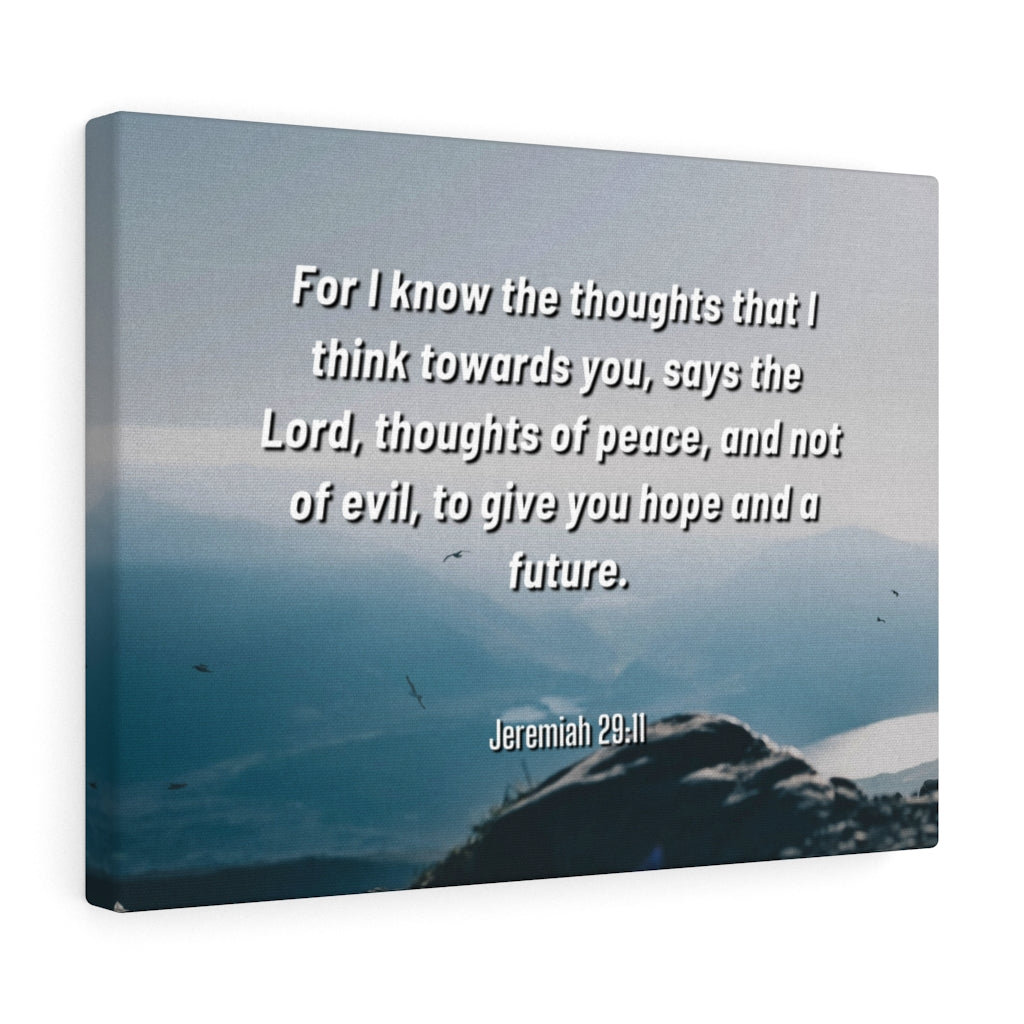 Scripture Walls Hope And A Future Jeremiah 29:11 Bible Verse Canvas Christian Wall Art Ready to Hang Unframed-Express Your Love Gifts