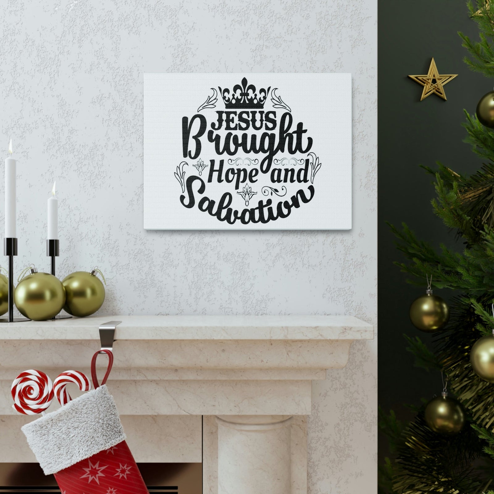 Scripture Walls Hope And Salvation John 3:16 Christian Wall Art Print Ready to Hang Unframed-Express Your Love Gifts