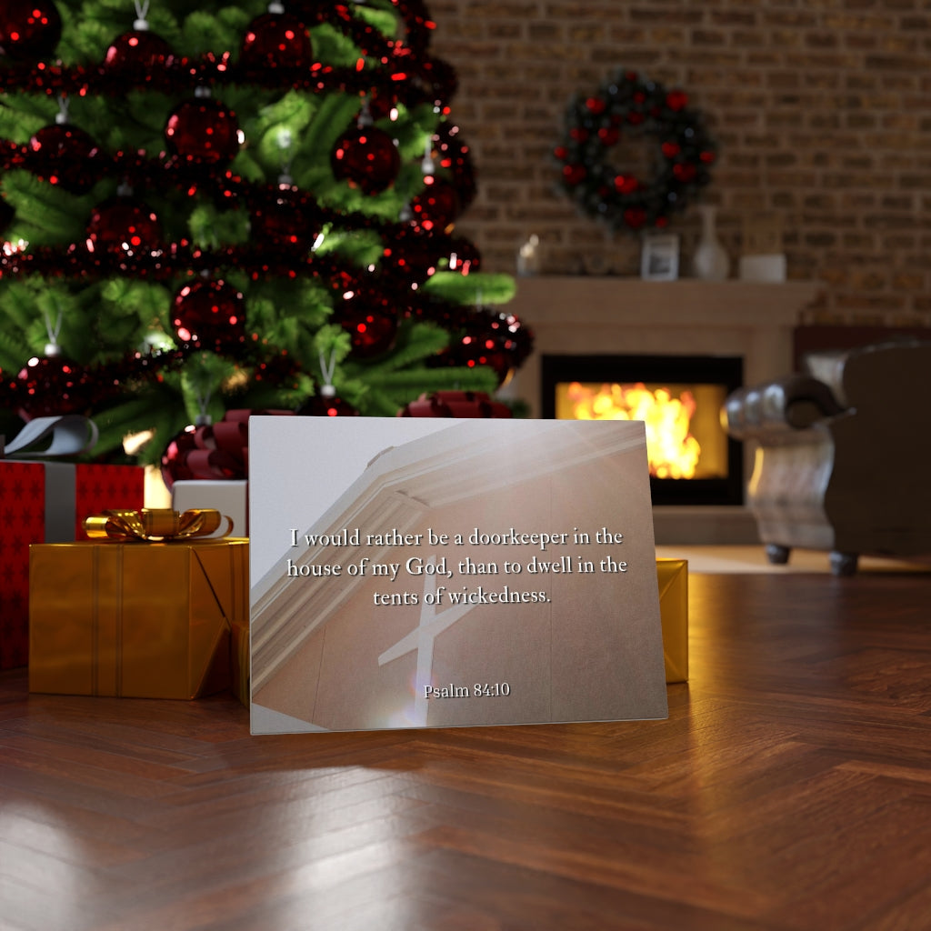 Scripture Walls House Of My God Psalms 84:10 Bible Verse Canvas Christian Wall Art Ready to Hang Unframed-Express Your Love Gifts