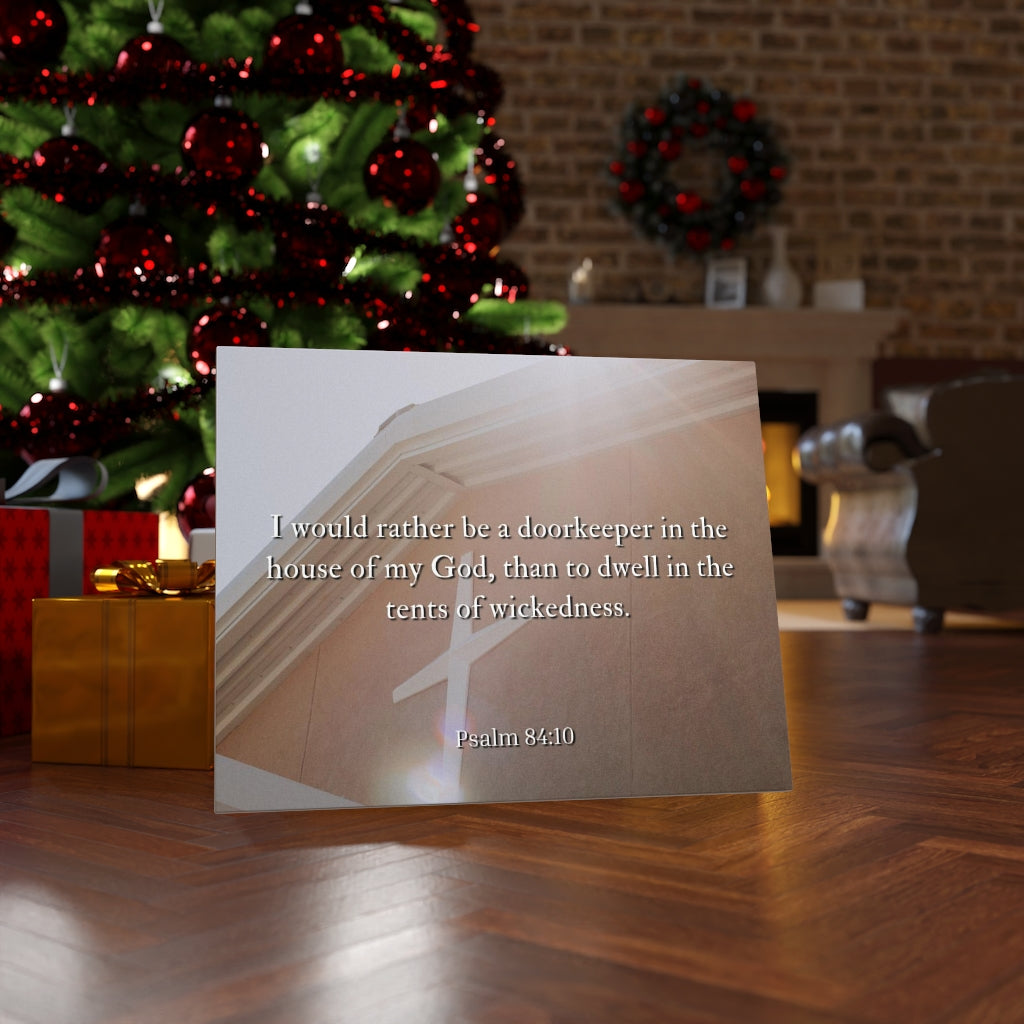 Scripture Walls House Of My God Psalms 84:10 Bible Verse Canvas Christian Wall Art Ready to Hang Unframed-Express Your Love Gifts