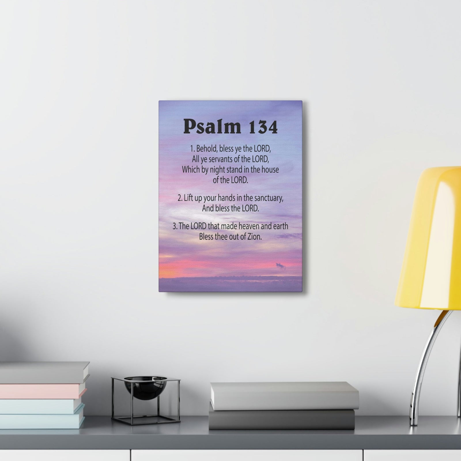 Scripture Walls House of The Lord Psalm 134:3 Bible Verse Canvas Christian Wall Art Ready to Hang Unframed-Express Your Love Gifts