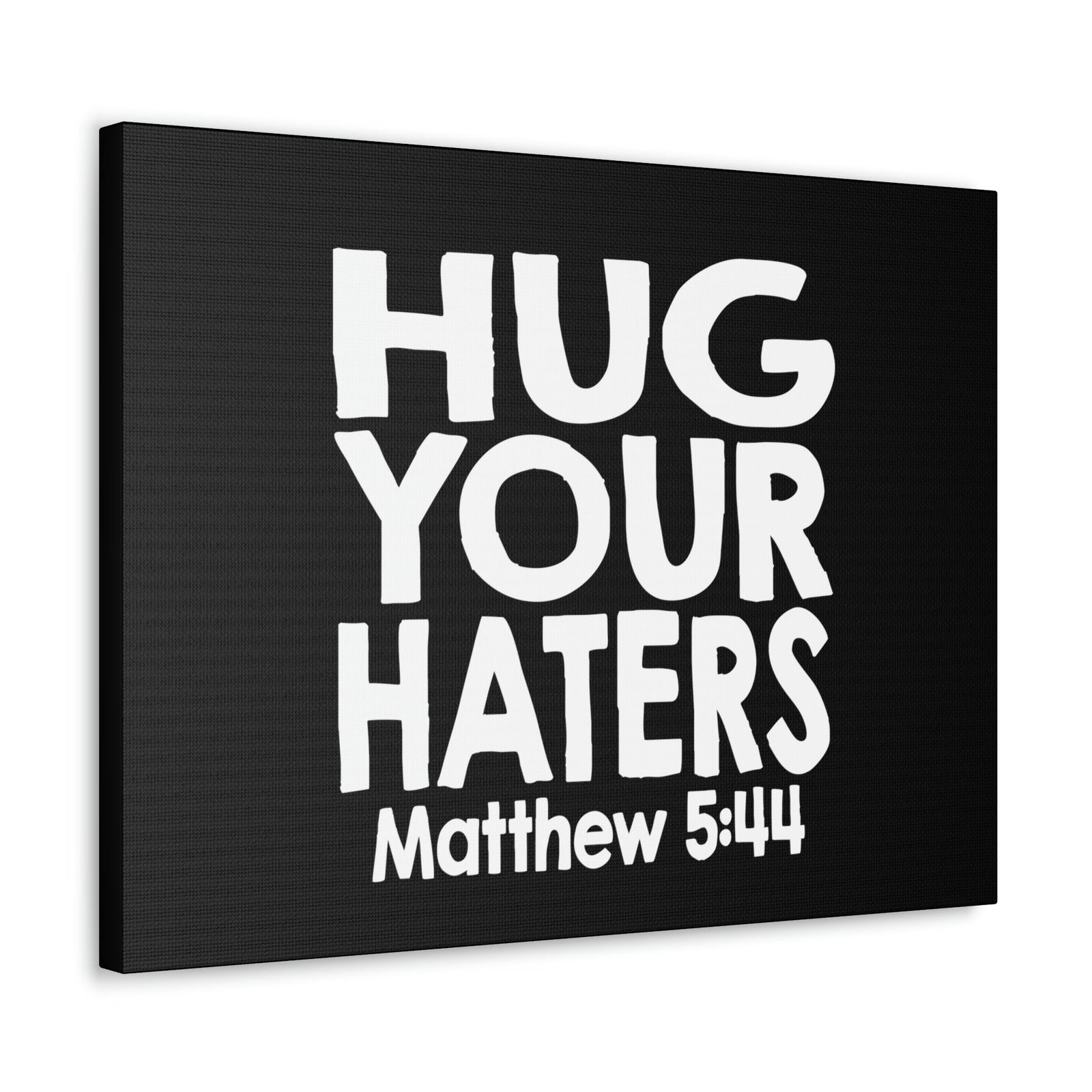 Scripture Walls Hug Matthew 5:44 Bible Verse Canvas Christian Wall Art Ready to Hang Unframed-Express Your Love Gifts
