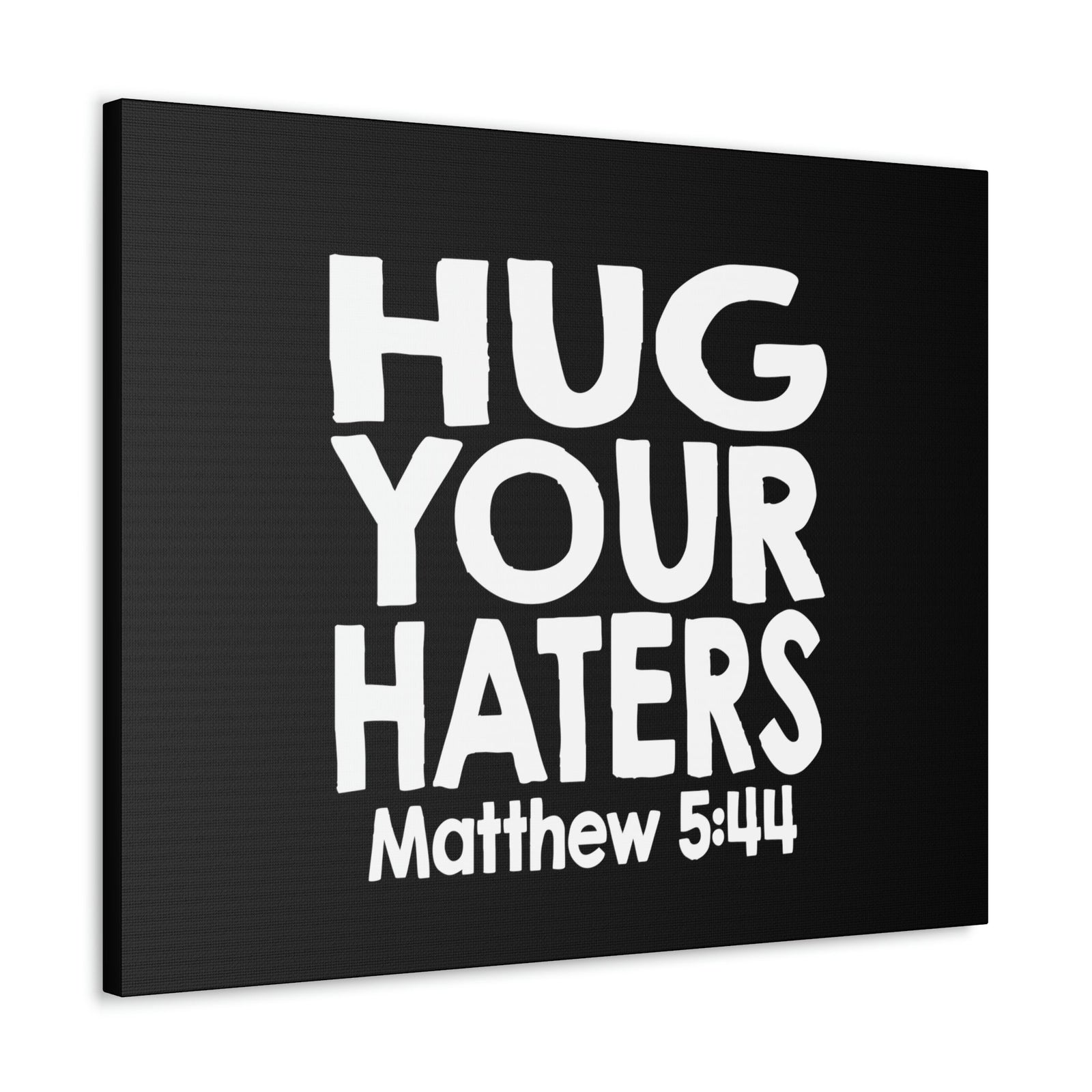 Scripture Walls Hug Matthew 5:44 Bible Verse Canvas Christian Wall Art Ready to Hang Unframed-Express Your Love Gifts