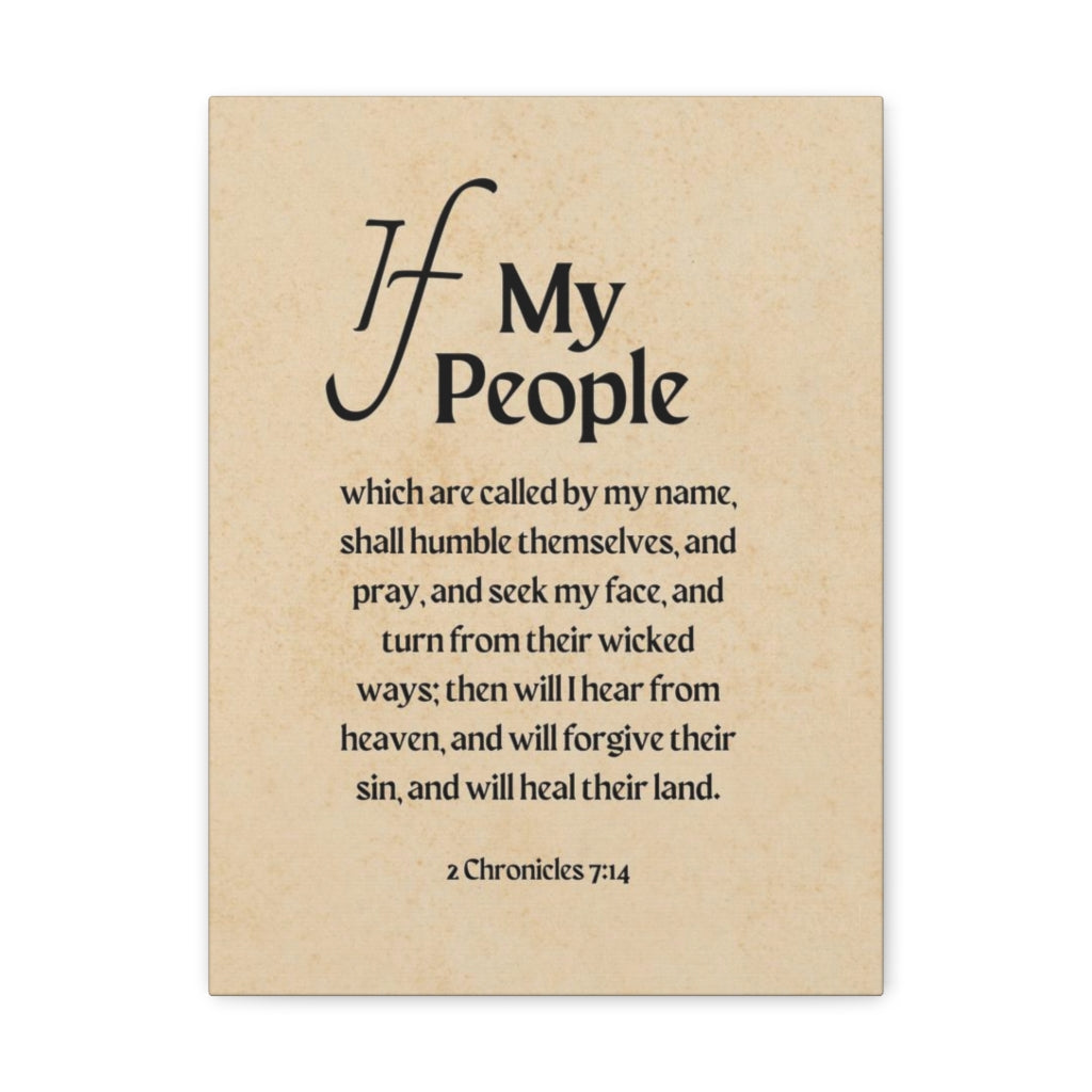 Scripture Walls Humble Themselves 2 Chronicles 7:14 Bible Verse Canvas Christian Wall Art Ready to Hang Unframed-Express Your Love Gifts