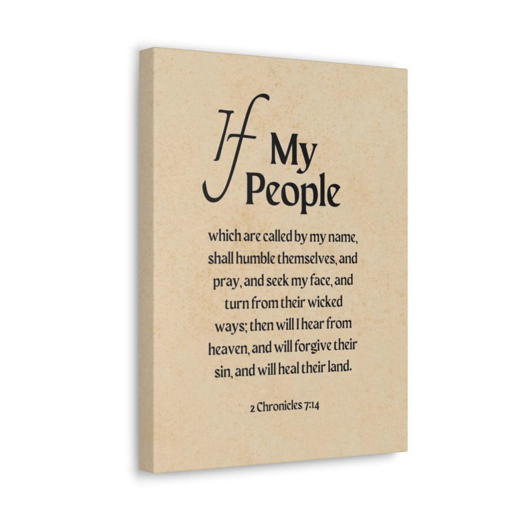Scripture Walls Humble Themselves 2 Chronicles 7:14 Bible Verse Canvas Christian Wall Art Ready to Hang Unframed-Express Your Love Gifts