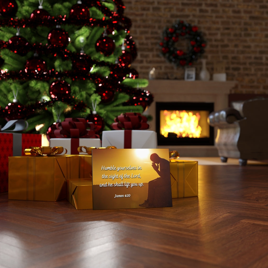 Scripture Walls Humble Yourselves James 4:10 Bible Verse Canvas Christian Wall Art Ready to Hang Unframed-Express Your Love Gifts