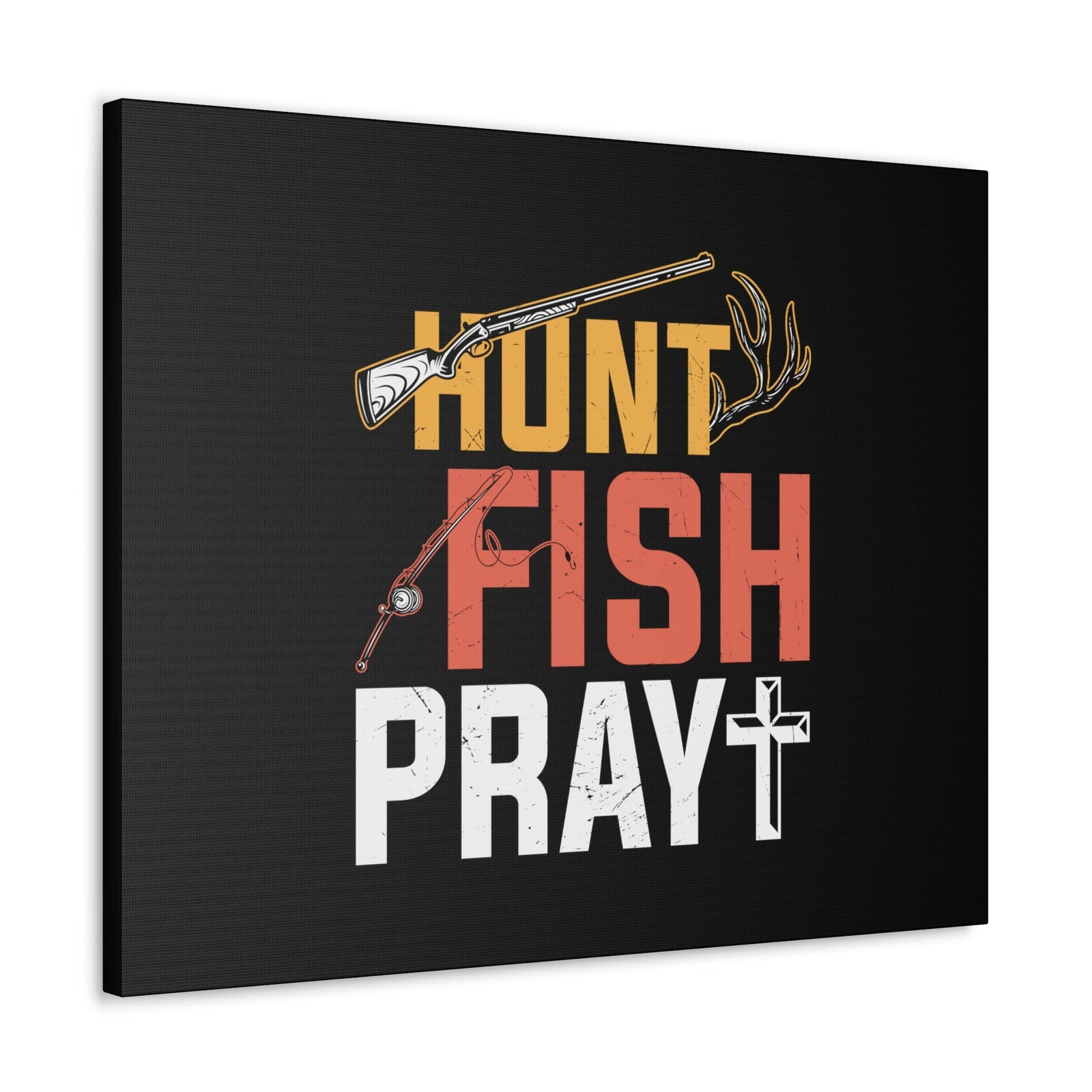 Scripture Walls Hunt, Fish, Pray Jeremiah 16:16 Christian Wall Art Bible Verse Print Ready to Hang Unframed-Express Your Love Gifts