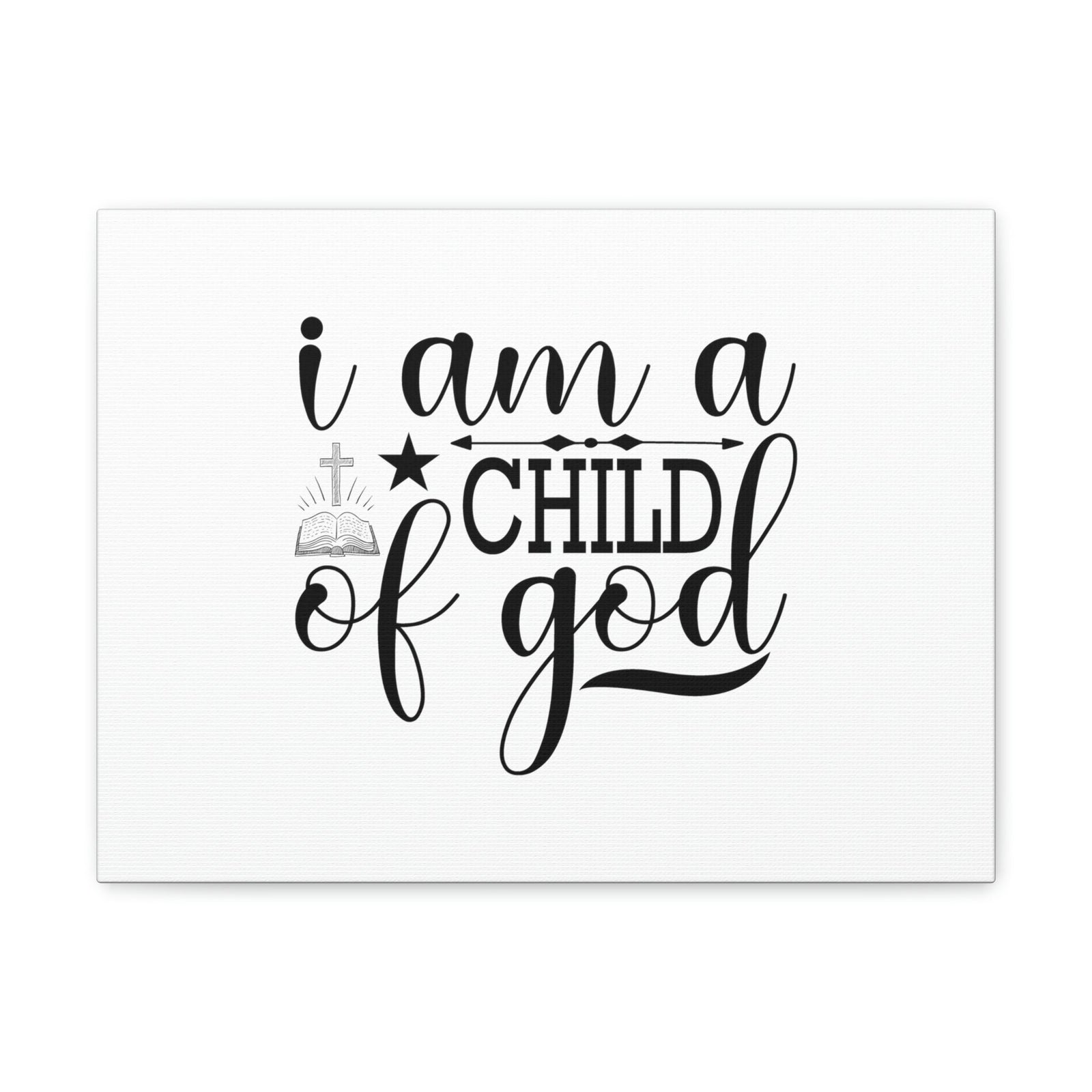Scripture Walls I Am A Child Of God John 1:12 Christian Wall Art Bible Verse Print Ready to Hang Unframed-Express Your Love Gifts