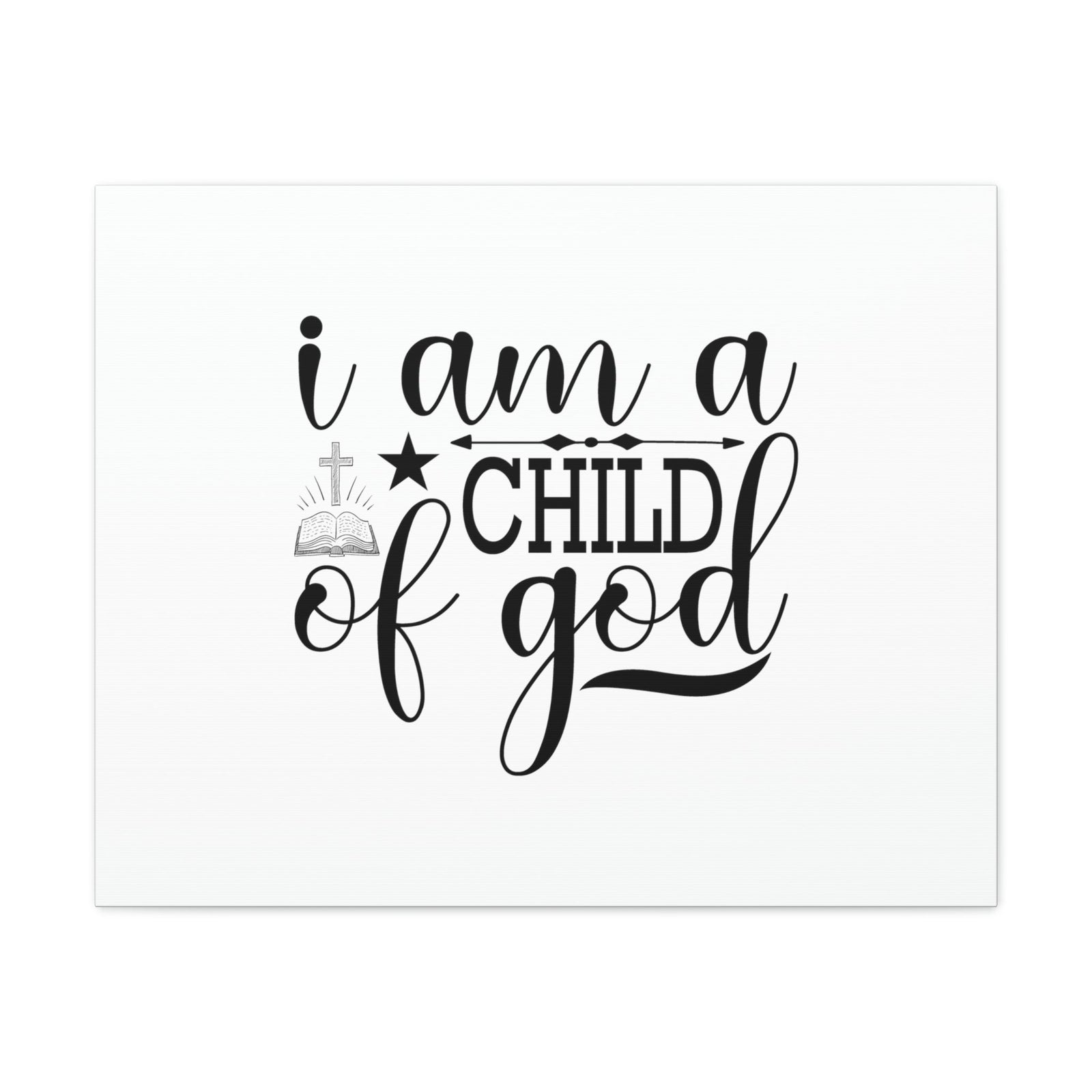 Scripture Walls I Am A Child Of God John 1:12 Christian Wall Art Bible Verse Print Ready to Hang Unframed-Express Your Love Gifts