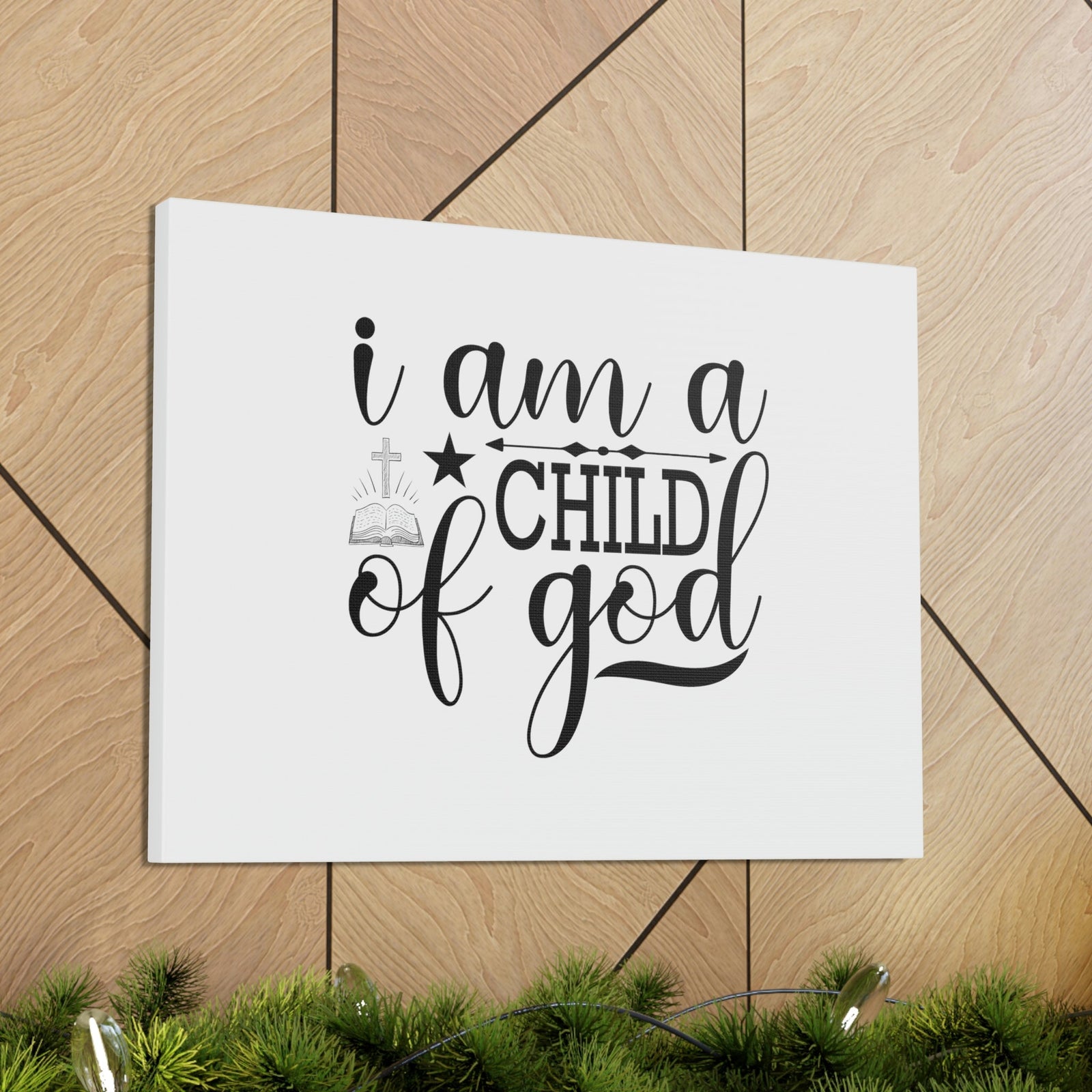 Scripture Walls I Am A Child Of God John 1:12 Christian Wall Art Bible Verse Print Ready to Hang Unframed-Express Your Love Gifts