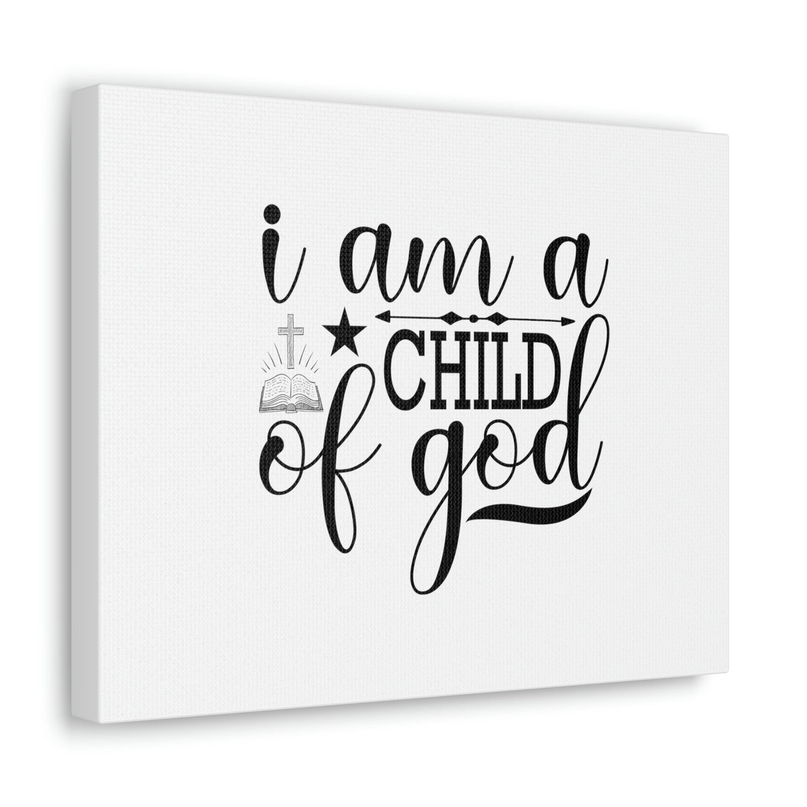 Scripture Walls I Am A Child Of God John 1:12 Christian Wall Art Bible Verse Print Ready to Hang Unframed-Express Your Love Gifts