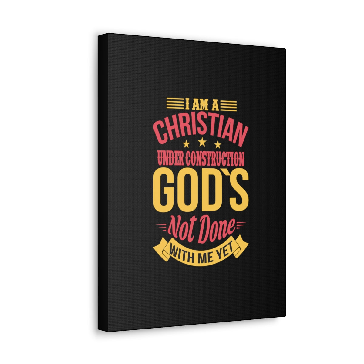 Scripture Walls I Am A Christian Under Construction Philippians 1:6 Christian Wall Art Bible Verse Print Ready to Hang Unframed-Express Your Love Gifts