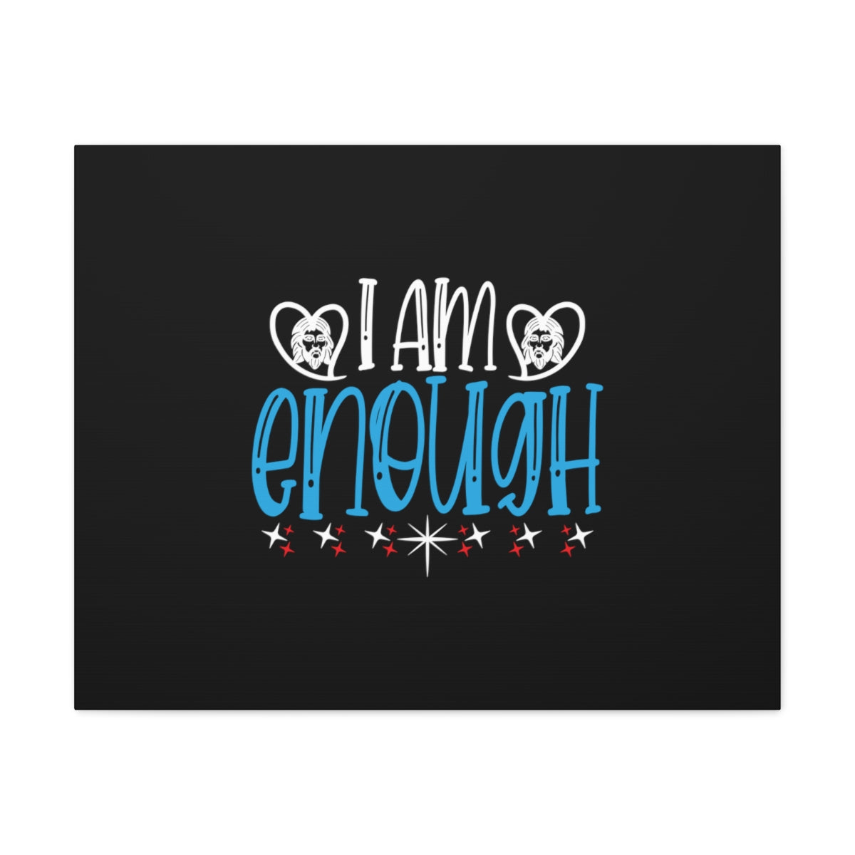 Scripture Walls I Am Enough Blue 2 Corinthians 12:9 Christian Wall Art Bible Verse Print Ready to Hang Unframed-Express Your Love Gifts