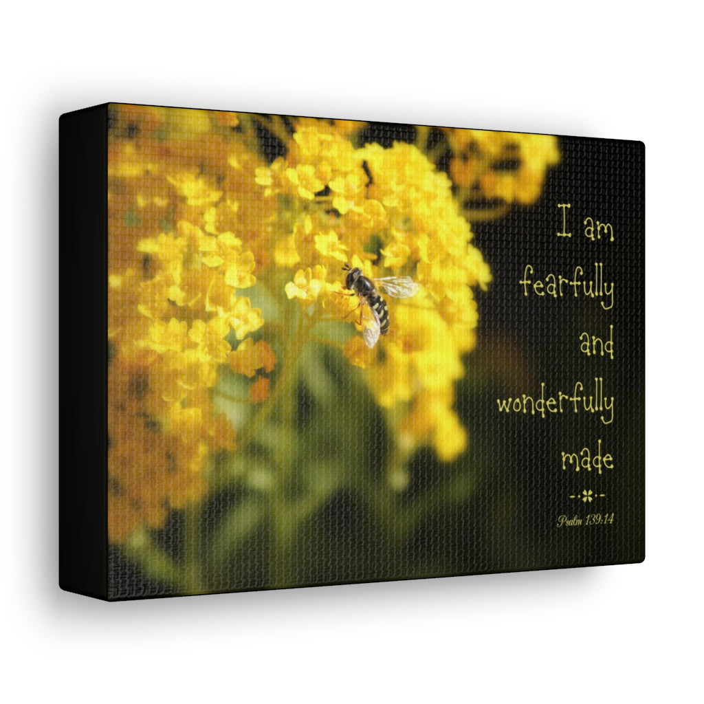 Scripture Walls I Am Fearfully Psalm 139:14 Bible Verse Canvas Christian Wall Art Ready to Hang Unframed-Express Your Love Gifts