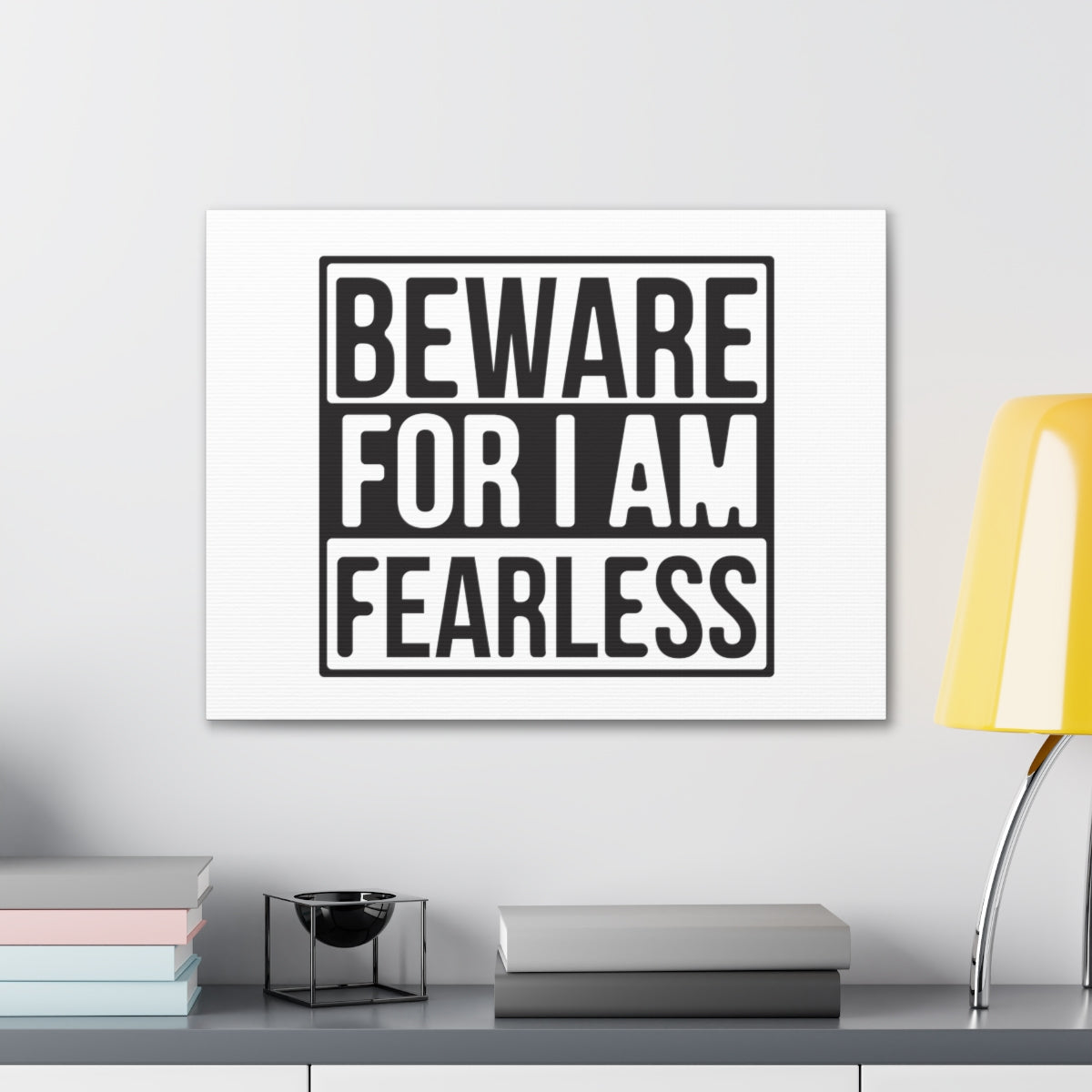 Scripture Walls I Am Fearless Jeremiah 1:8 Christian Wall Art Print Ready to Hang Unframed-Express Your Love Gifts