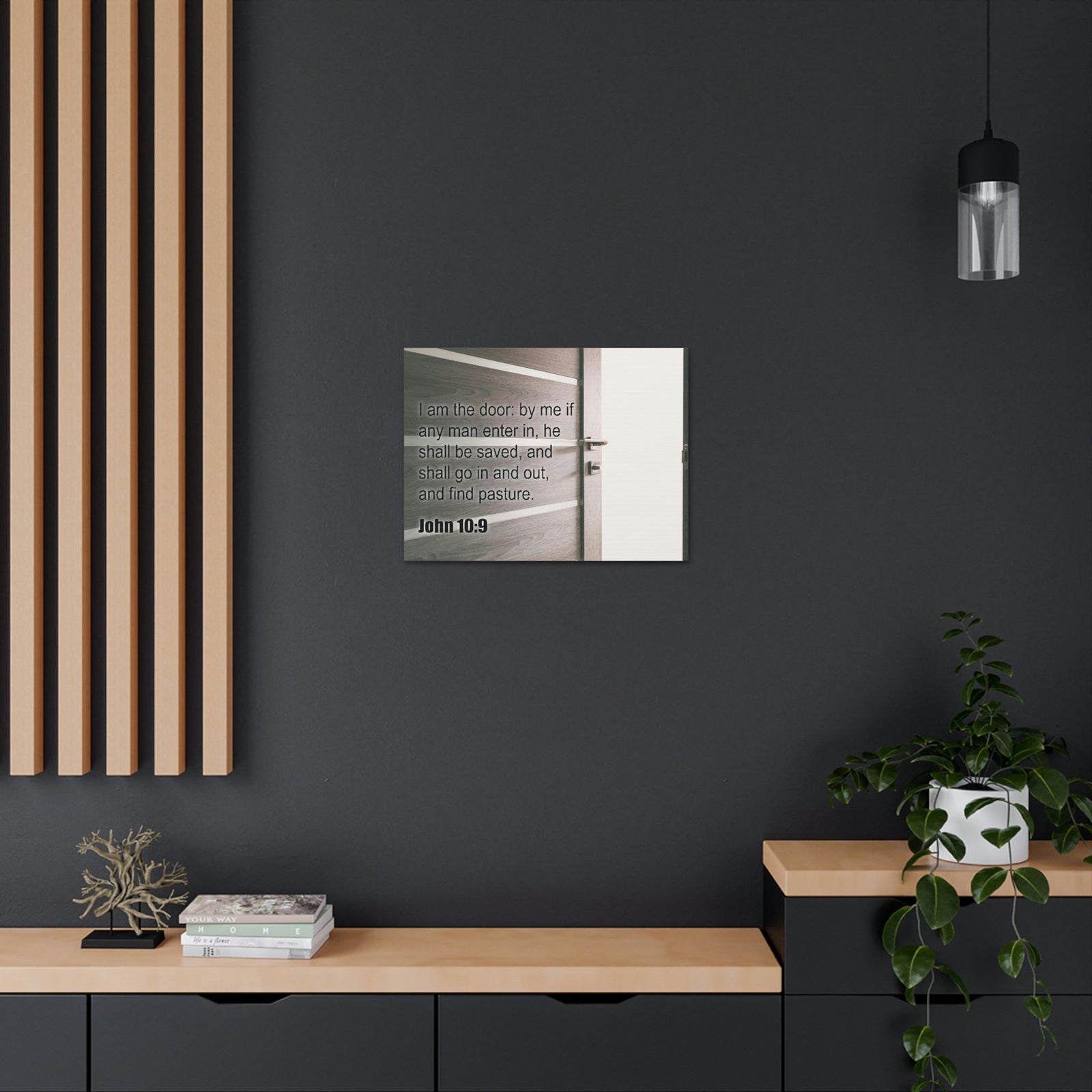 Scripture Walls I Am The Door John 10:9 Bible Verse Canvas Christian Wall Art Ready to Hang Unframed-Express Your Love Gifts