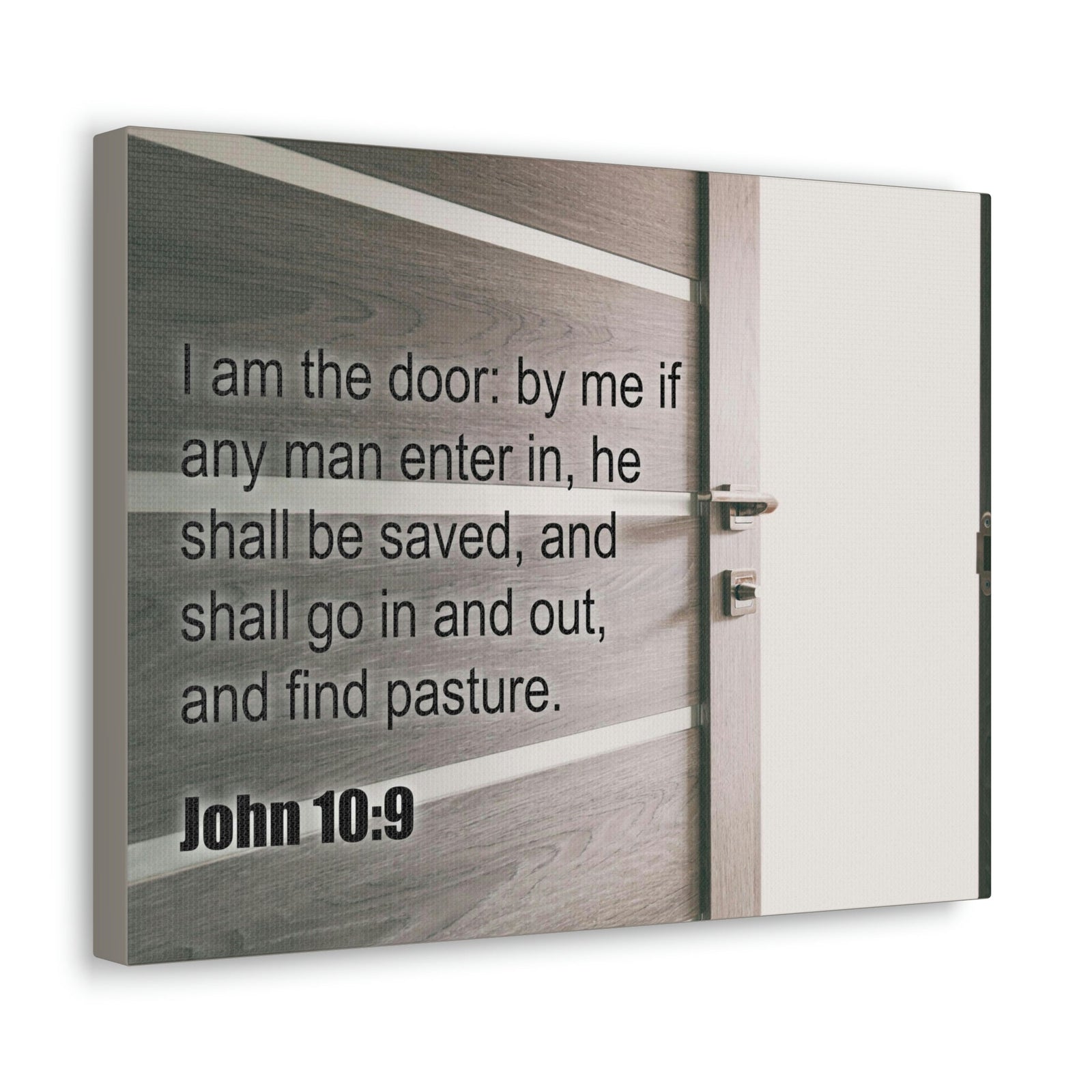 Scripture Walls I Am The Door John 10:9 Bible Verse Canvas Christian Wall Art Ready to Hang Unframed-Express Your Love Gifts