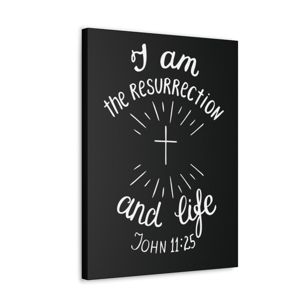 Scripture Walls I Am The Resurrection And Life John 11:25 Christian Wall Art Bible Verse Print Ready To Hang Unframed-Express Your Love Gifts
