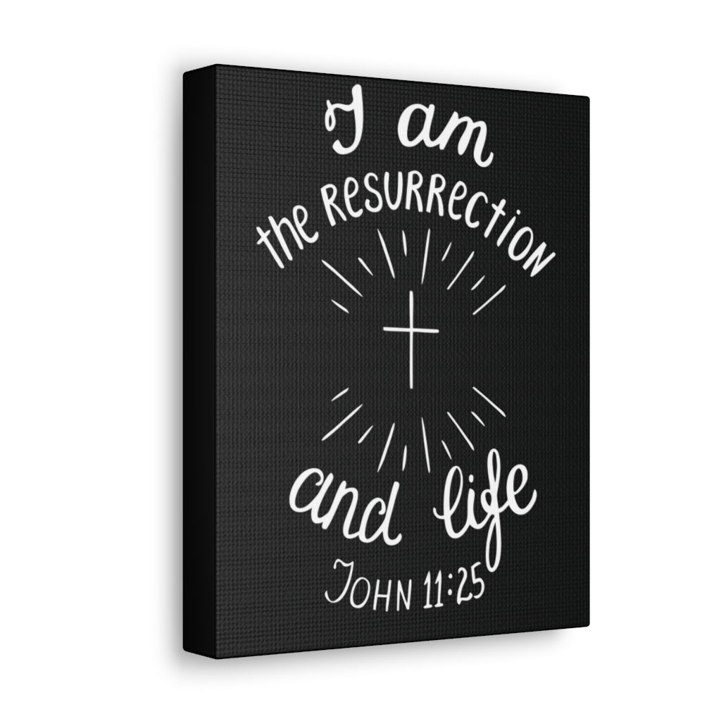 Scripture Walls I Am The Resurrection And Life John 11:25 Christian Wall Art Bible Verse Print Ready To Hang Unframed-Express Your Love Gifts