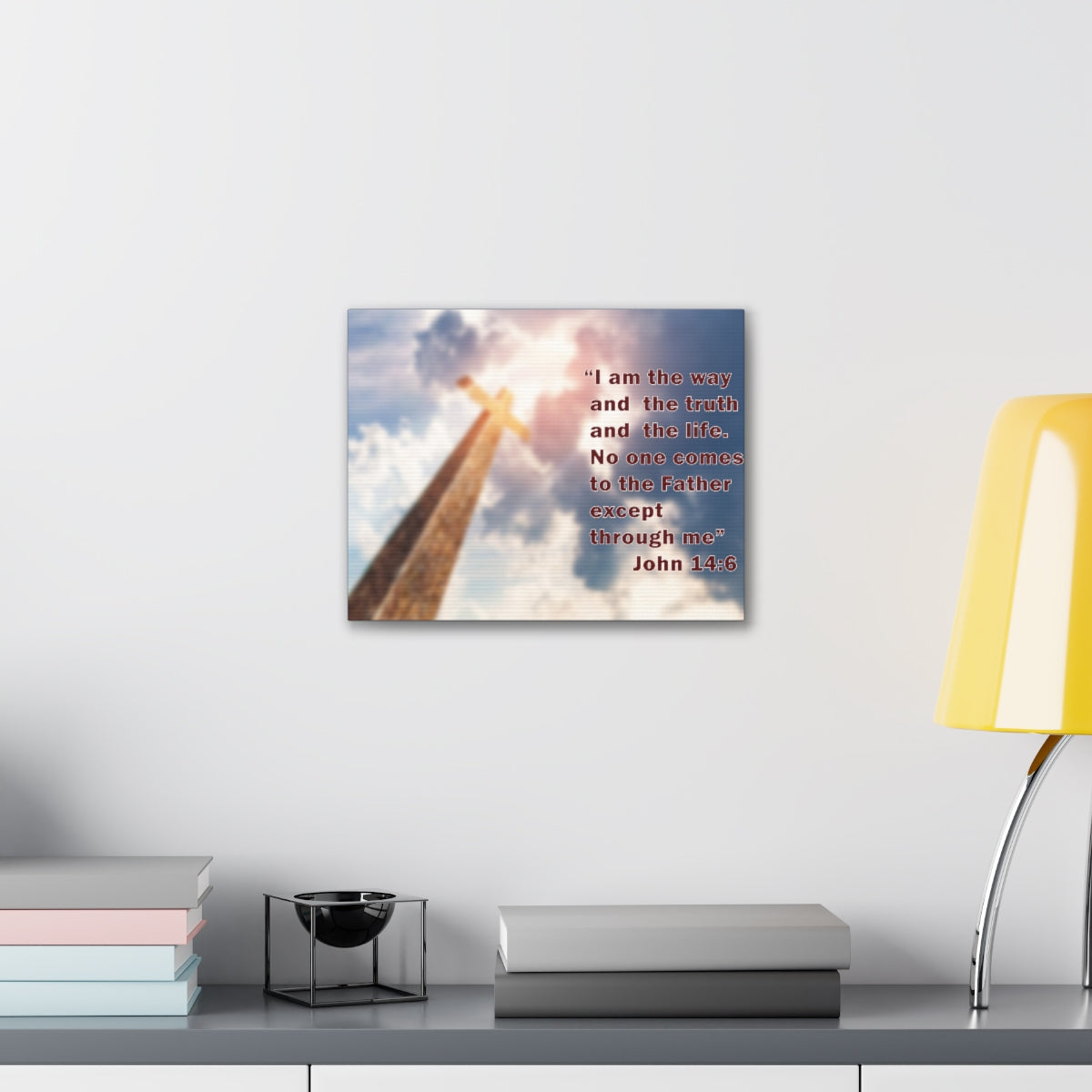 Scripture Walls I Am The Way John 14:6 Bible Verse Canvas Christian Wall Art Bible Verse Print Ready To Hang Unframed-Express Your Love Gifts