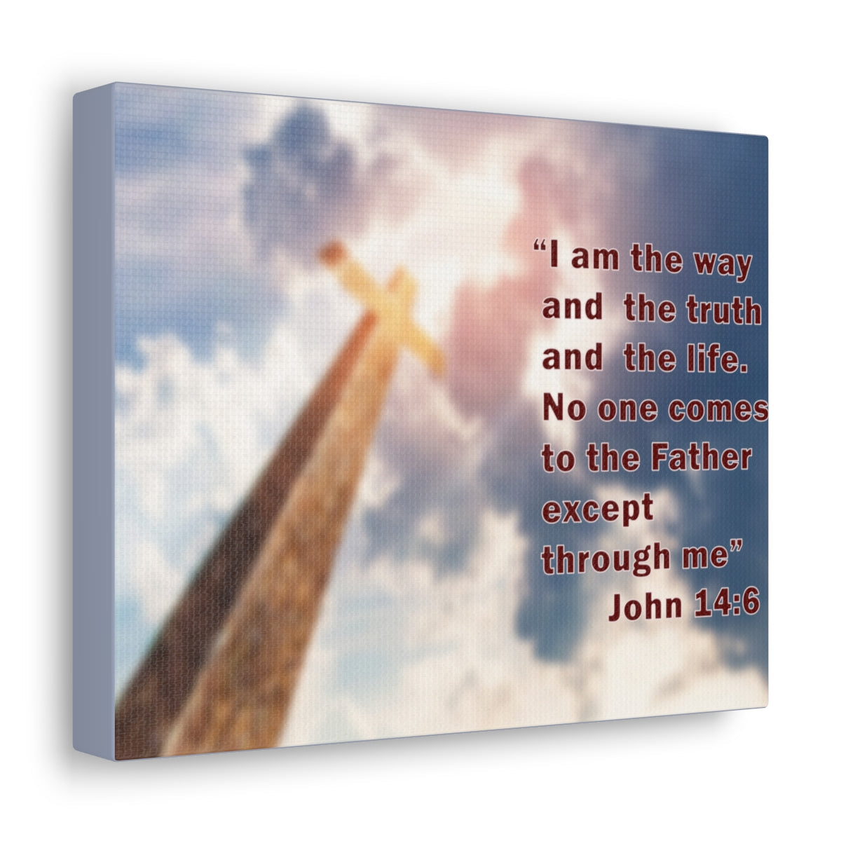 Scripture Walls I Am The Way John 14:6 Bible Verse Canvas Christian Wall Art Bible Verse Print Ready To Hang Unframed-Express Your Love Gifts