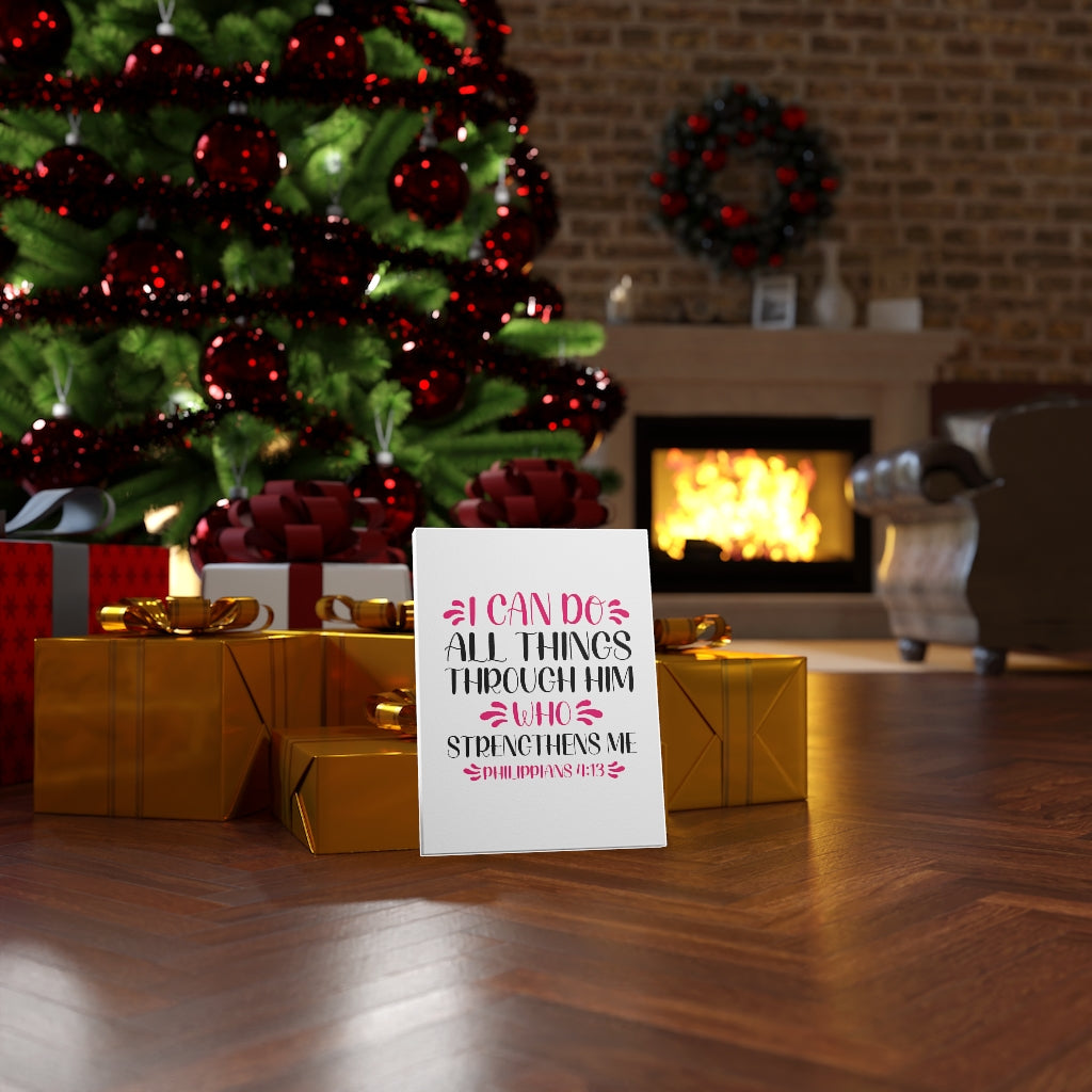 Scripture Walls I Can Do All Things Philippians 4:13 Bible Verse Canvas Christian Wall Art Ready to Hang Unframed-Express Your Love Gifts