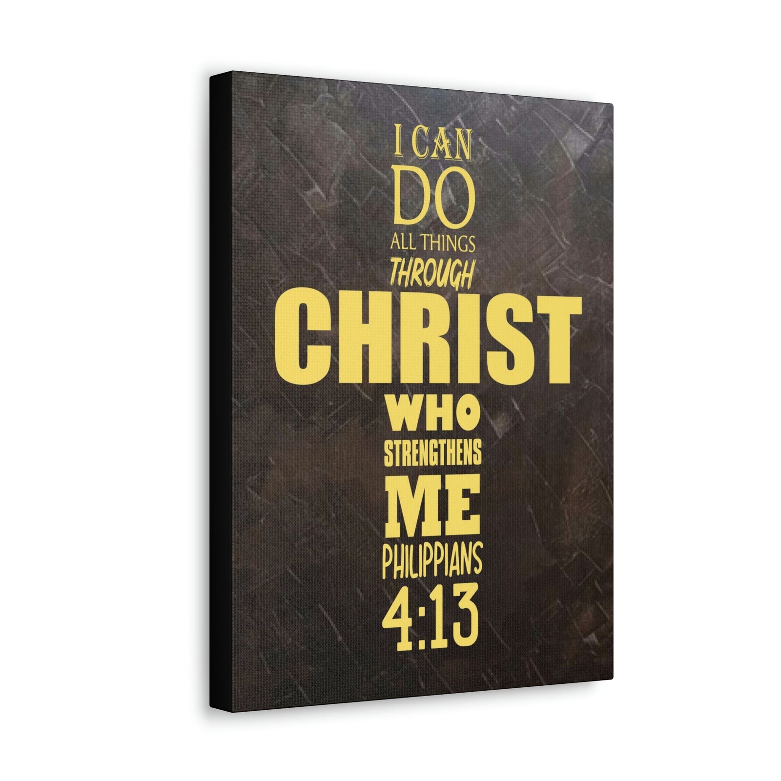 Scripture Walls I Can Do All Things Through Christ Philippians 4:13 Bible Verse Canvas Christian Wall Art Ready to Hang Unframed-Express Your Love Gifts