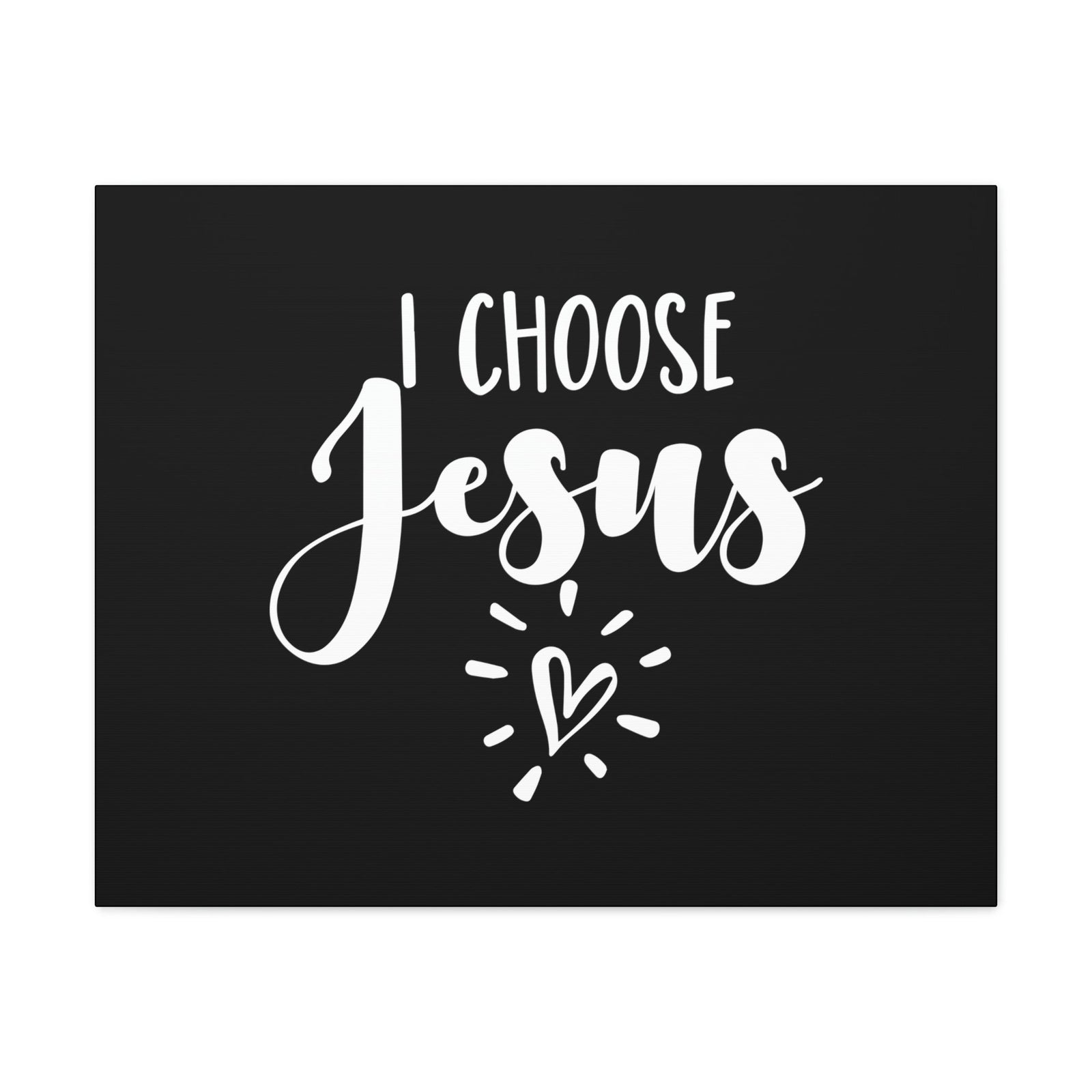 Scripture Walls I Choose Jesus 1 Timothy 2:5 Heart Christian Wall Art Bible Verse Print Ready to Hang Unframed-Express Your Love Gifts
