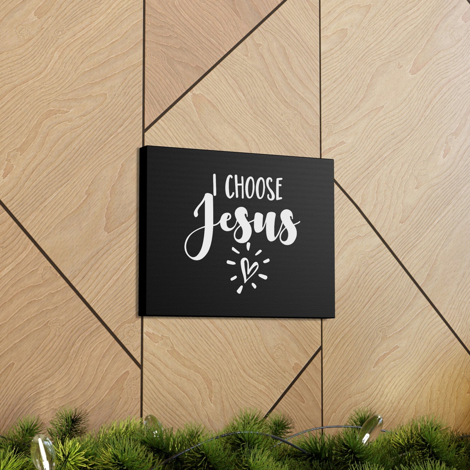 Scripture Walls I Choose Jesus 1 Timothy 2:5 Heart Christian Wall Art Bible Verse Print Ready to Hang Unframed-Express Your Love Gifts