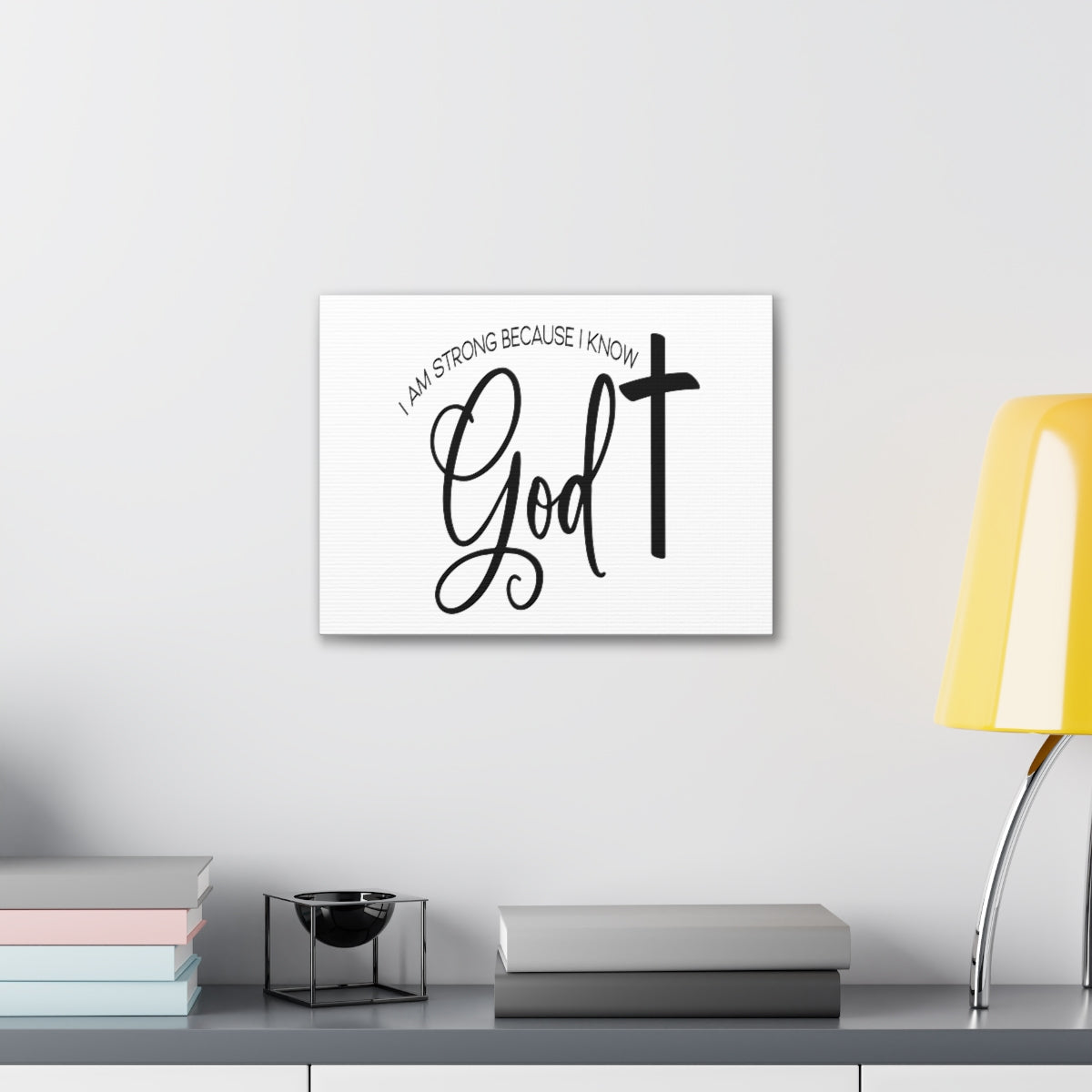 Scripture Walls I Know God Joshua 1:9 Christian Wall Art Print Ready to Hang Unframed-Express Your Love Gifts