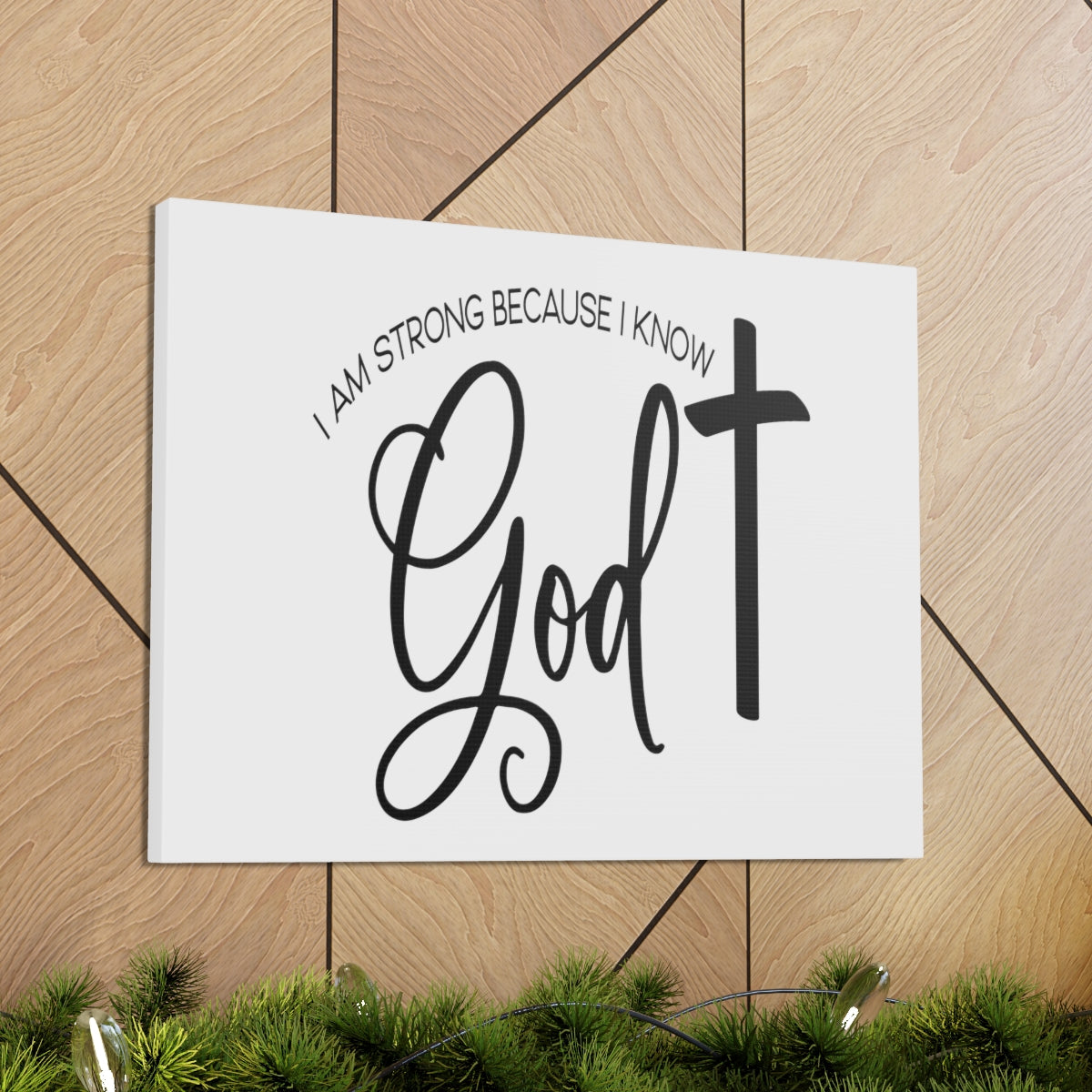 Scripture Walls I Know God Joshua 1:9 Christian Wall Art Print Ready to Hang Unframed-Express Your Love Gifts