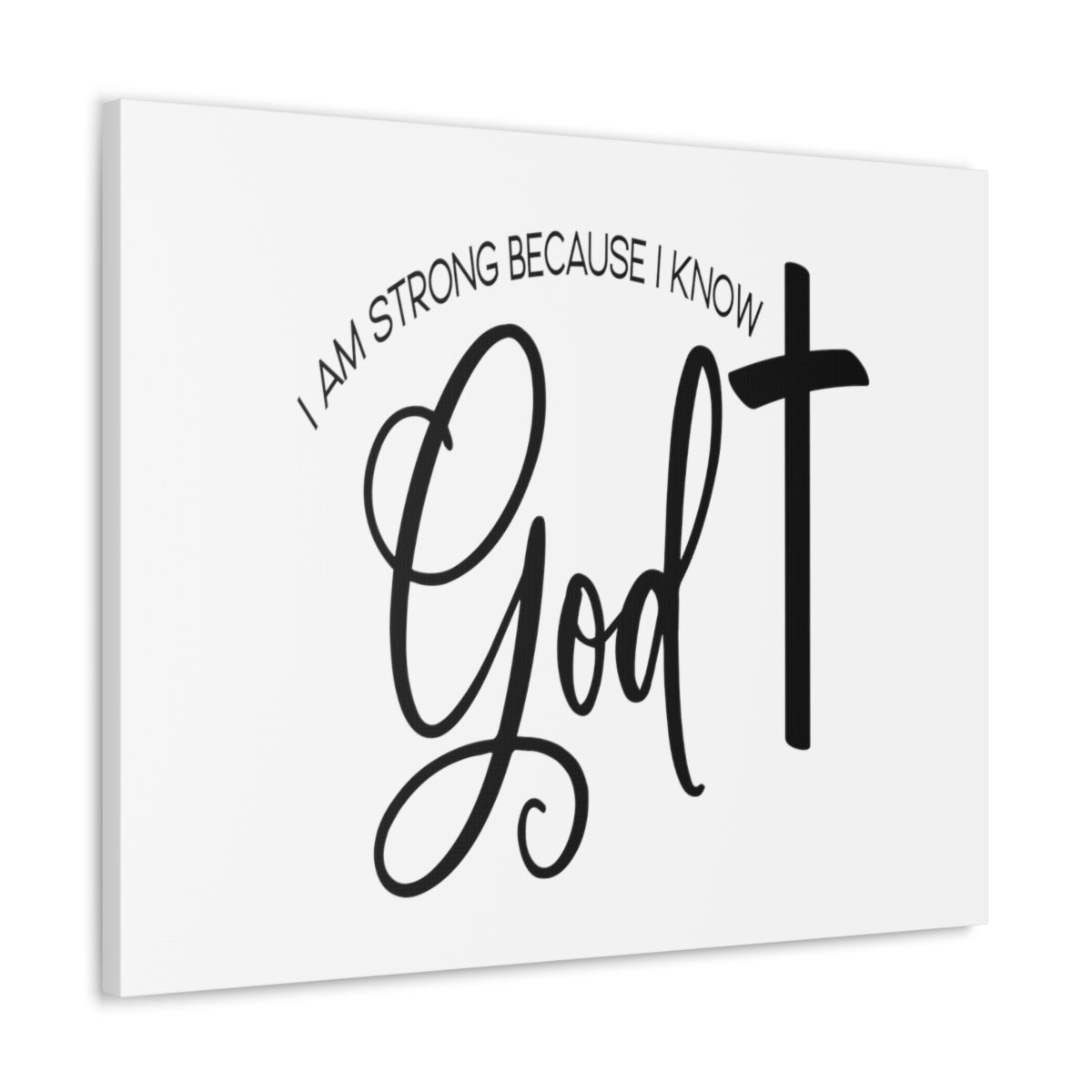 Scripture Walls I Know God Joshua 1:9 Christian Wall Art Print Ready to Hang Unframed-Express Your Love Gifts