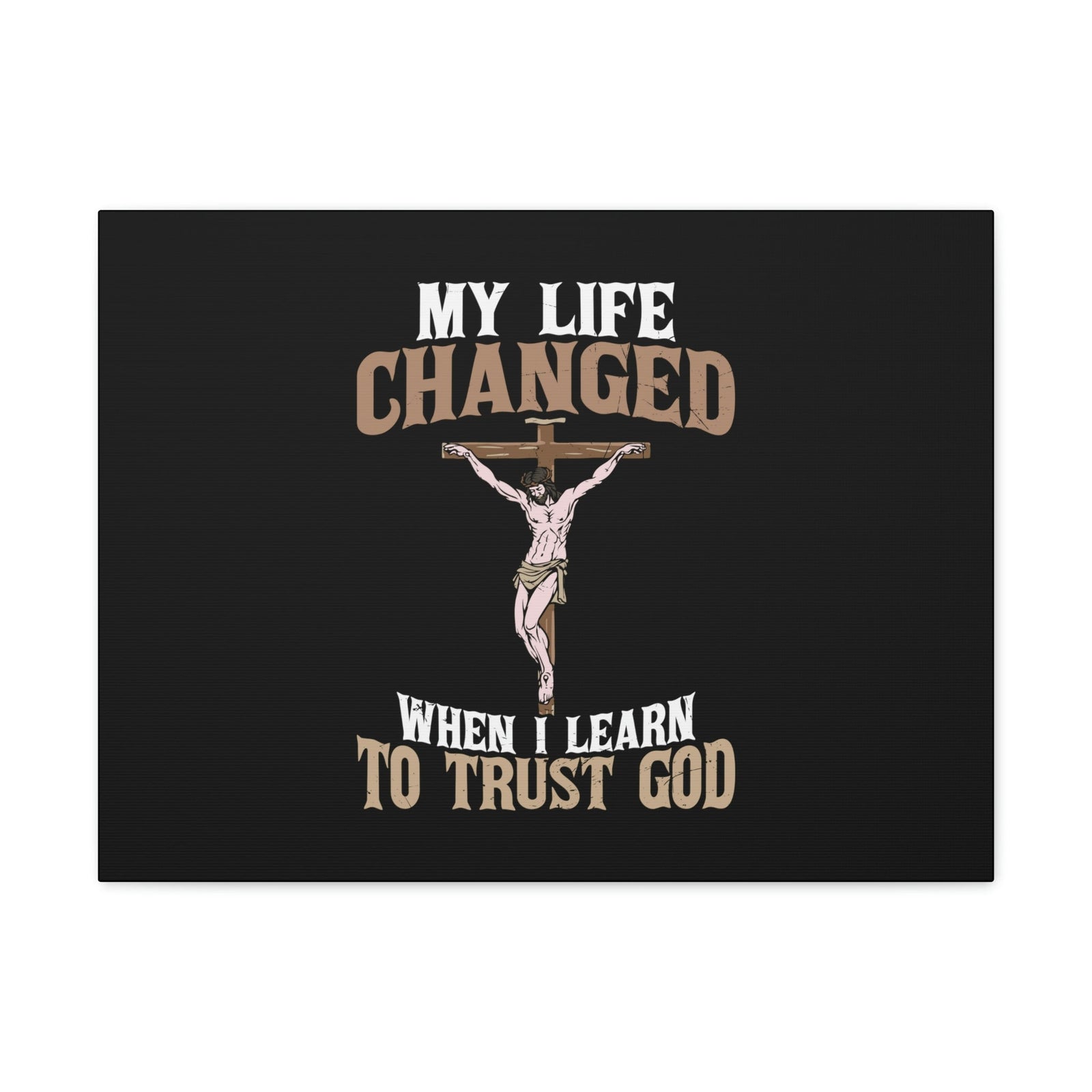 Scripture Walls I Learn To Trust Cross Proverbs 3:5 Christian Wall Art Bible Verse Print Ready to Hang Unframed-Express Your Love Gifts