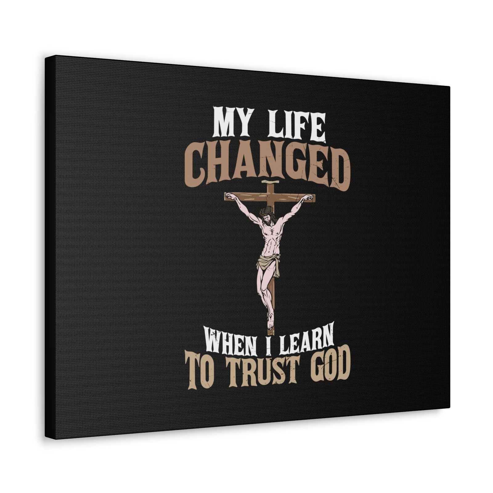 Scripture Walls I Learn To Trust Cross Proverbs 3:5 Christian Wall Art Bible Verse Print Ready to Hang Unframed-Express Your Love Gifts