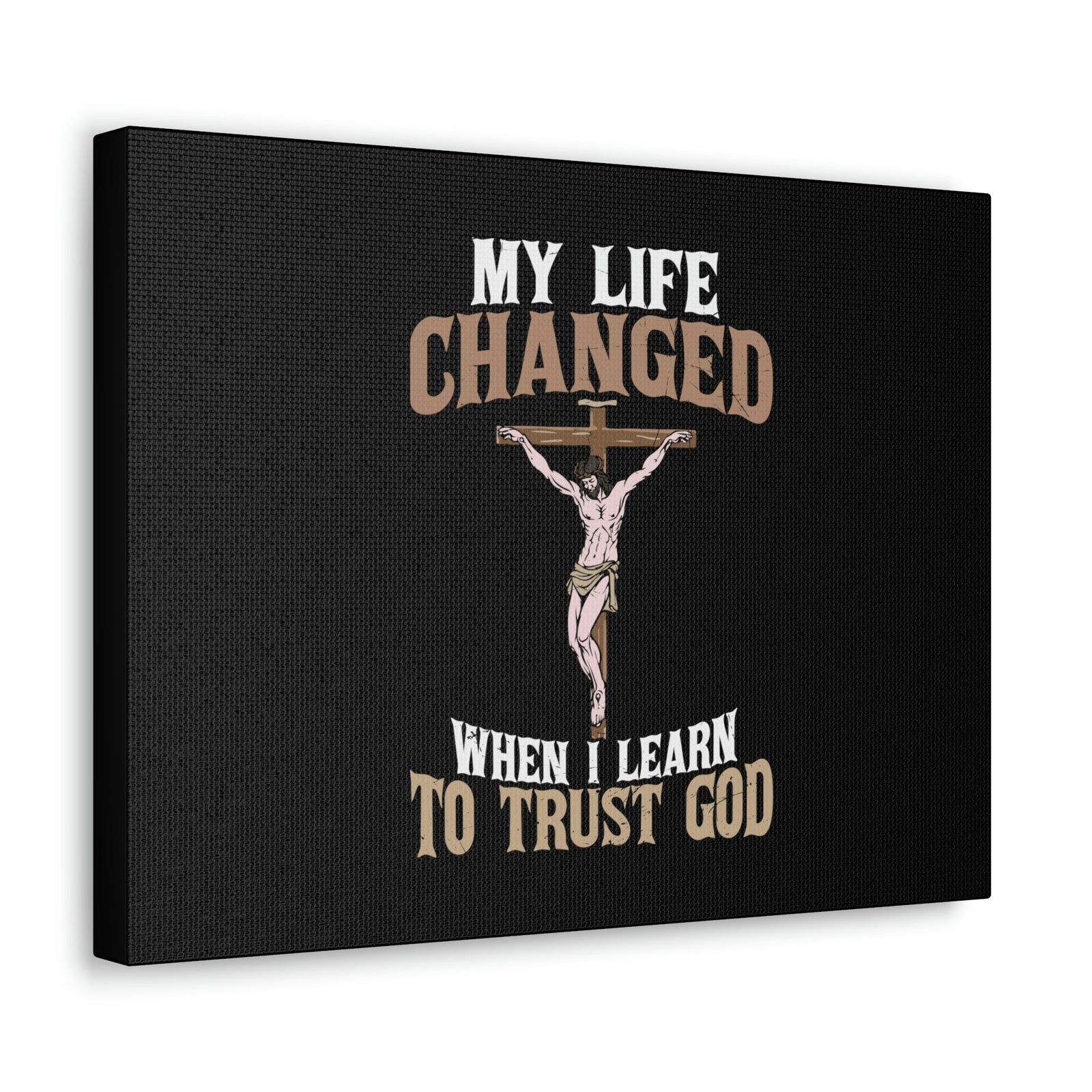 Scripture Walls I Learn To Trust Cross Proverbs 3:5 Christian Wall Art Bible Verse Print Ready to Hang Unframed-Express Your Love Gifts