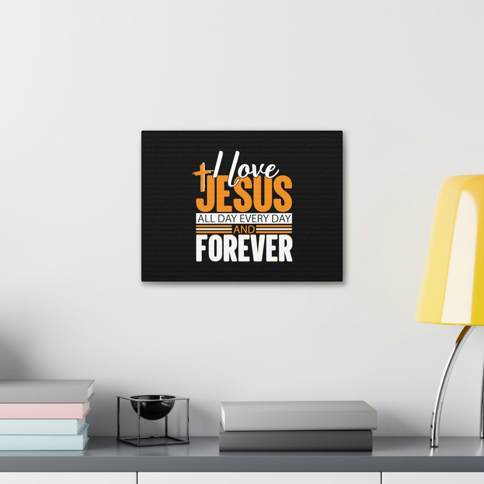 Scripture Walls I Love Jesus All Day Everyday Galatians 2:20 Christian Wall Art Bible Verse Print Ready to Hang Unframed-Express Your Love Gifts