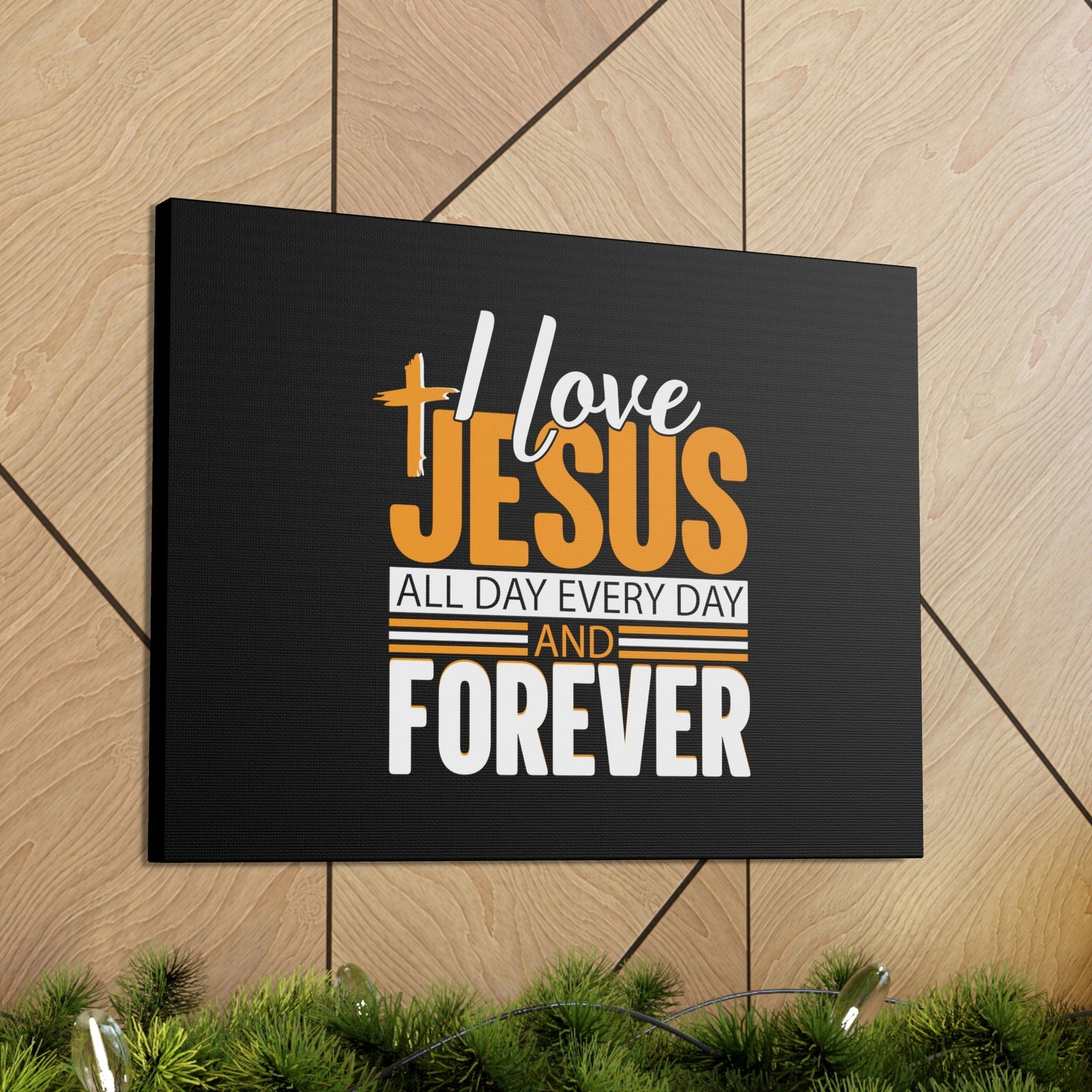 Scripture Walls I Love Jesus All Day Everyday Galatians 2:20 Christian Wall Art Bible Verse Print Ready to Hang Unframed-Express Your Love Gifts