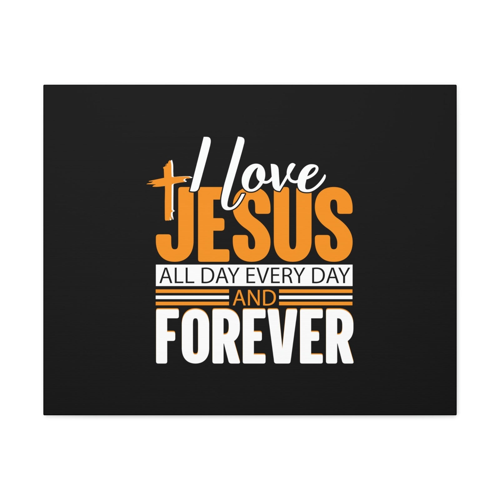 Scripture Walls I Love Jesus All Day Everyday Galatians 2:20 Christian Wall Art Bible Verse Print Ready to Hang Unframed-Express Your Love Gifts